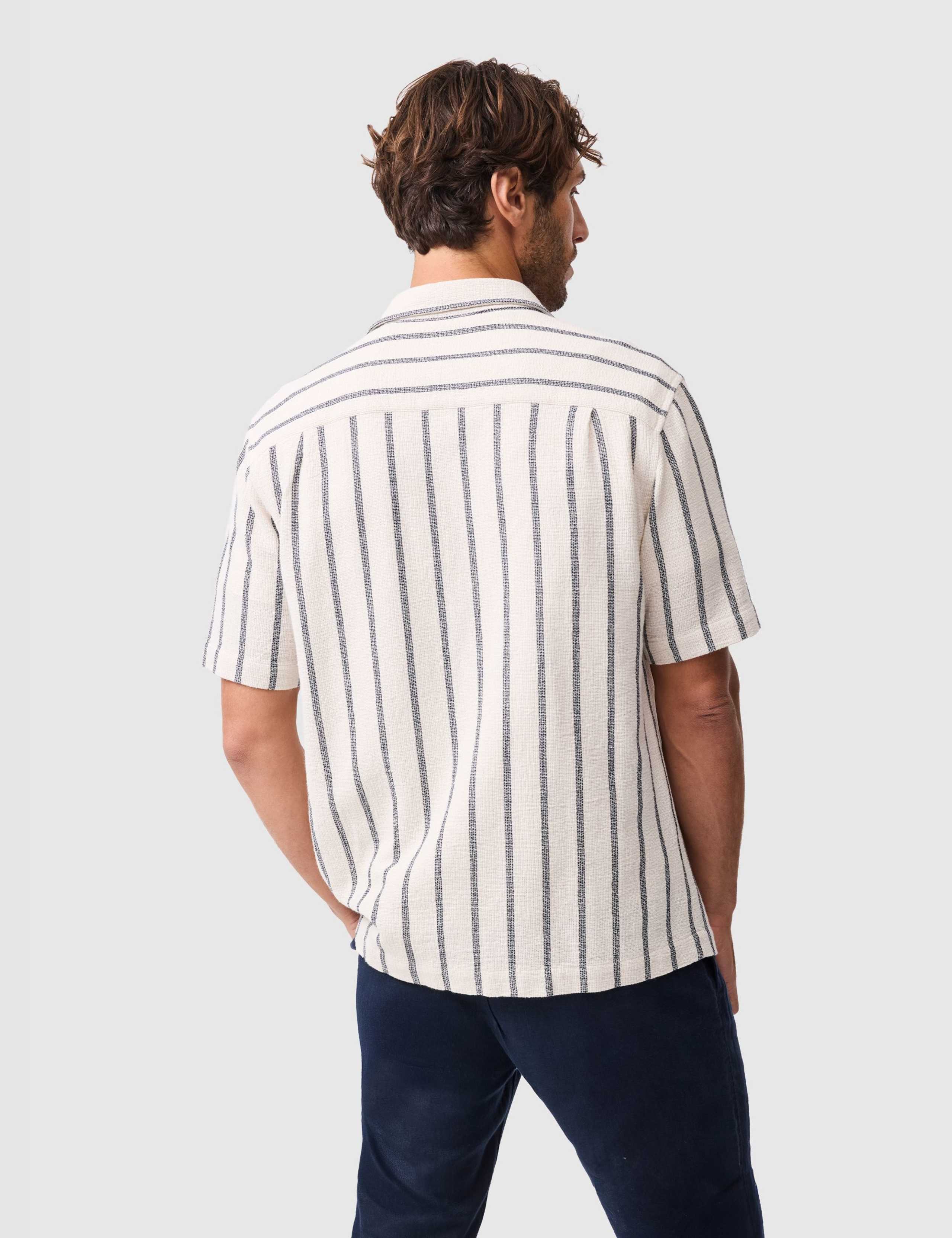 Melford Cotton Rich Striped Shirt 5 of 5