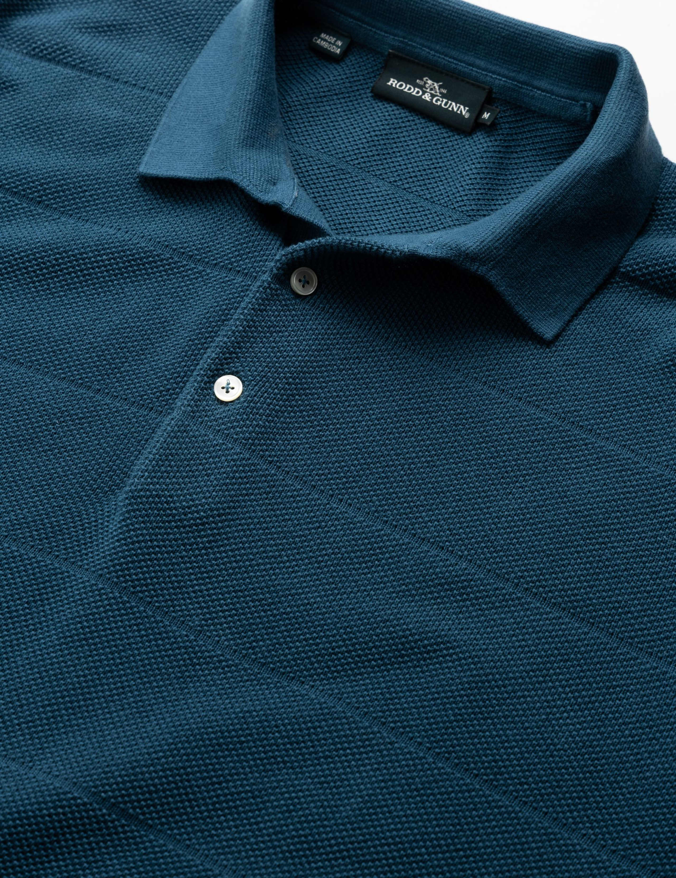 Masons Flat Pure Cotton Knitted Polo Shirt 5 of 6