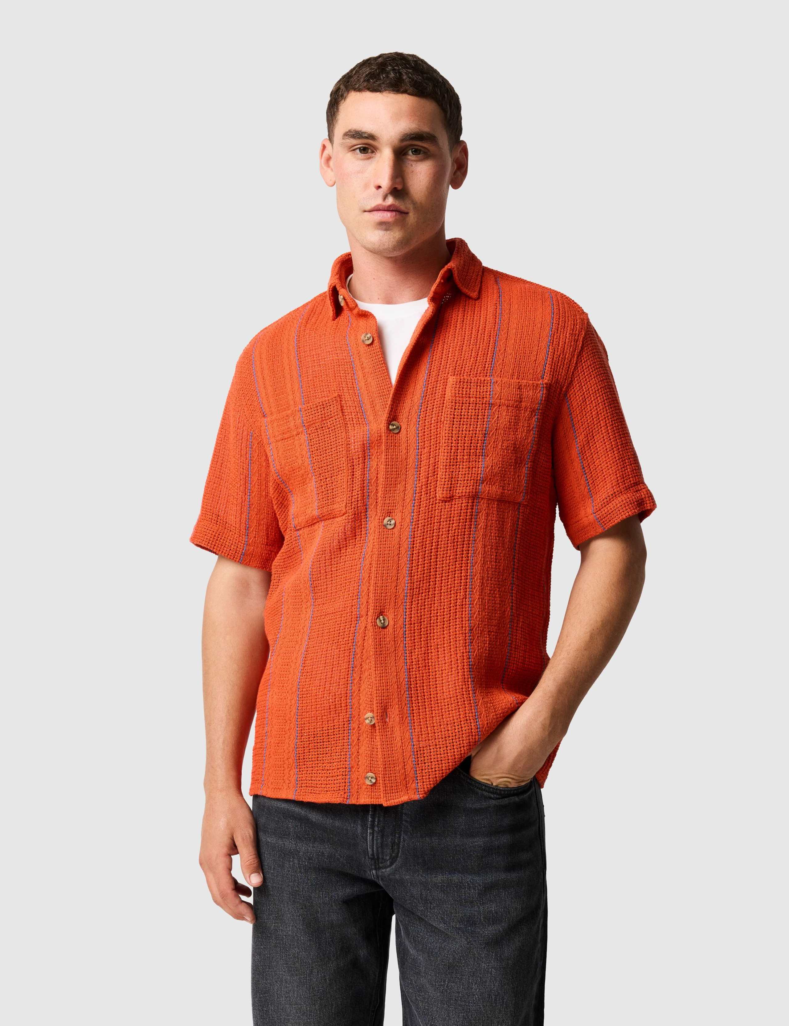 Point Break Pure Cotton Textured Shirt 1 of 6