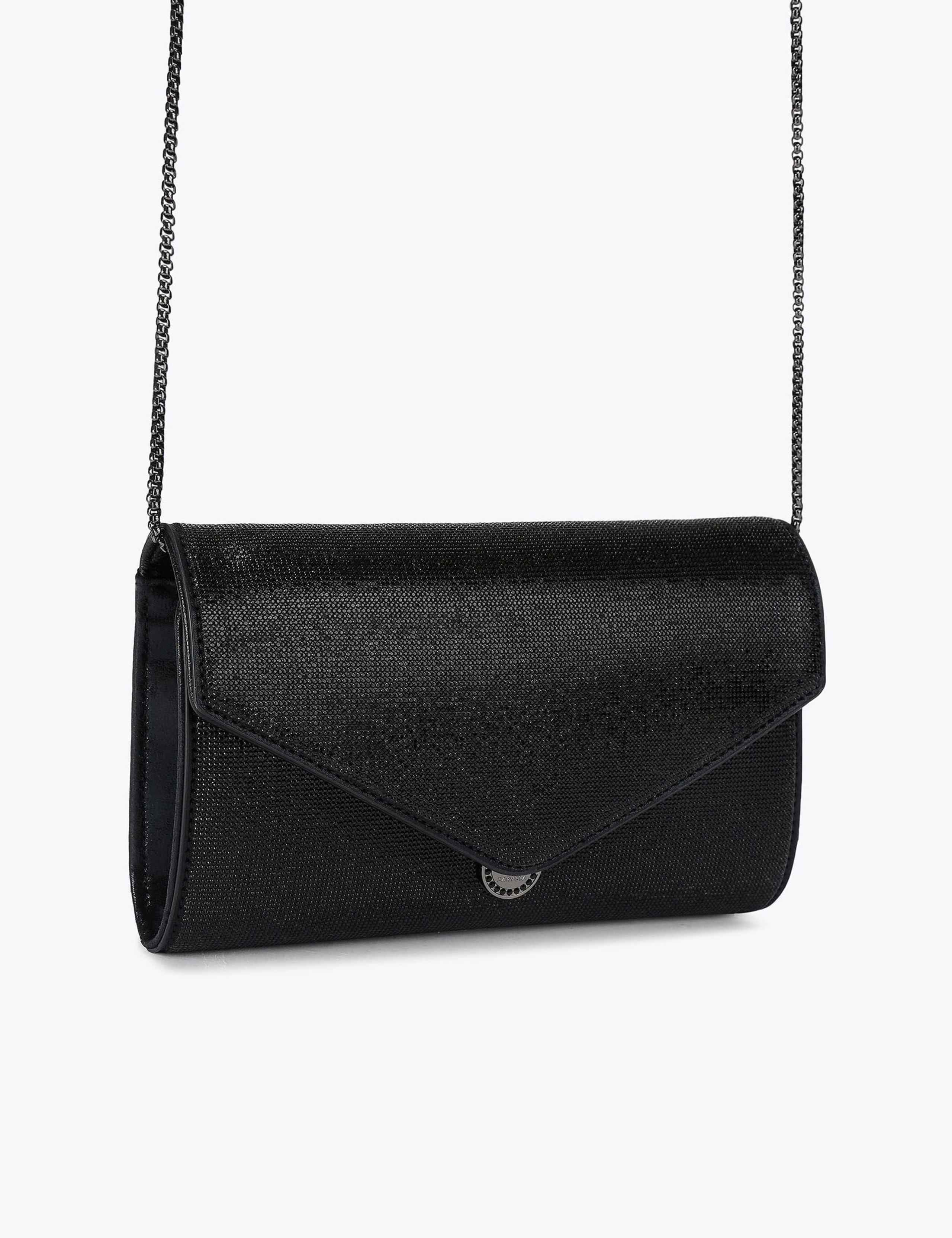 Faux Leather Embellished Clutch Bag 2 of 5