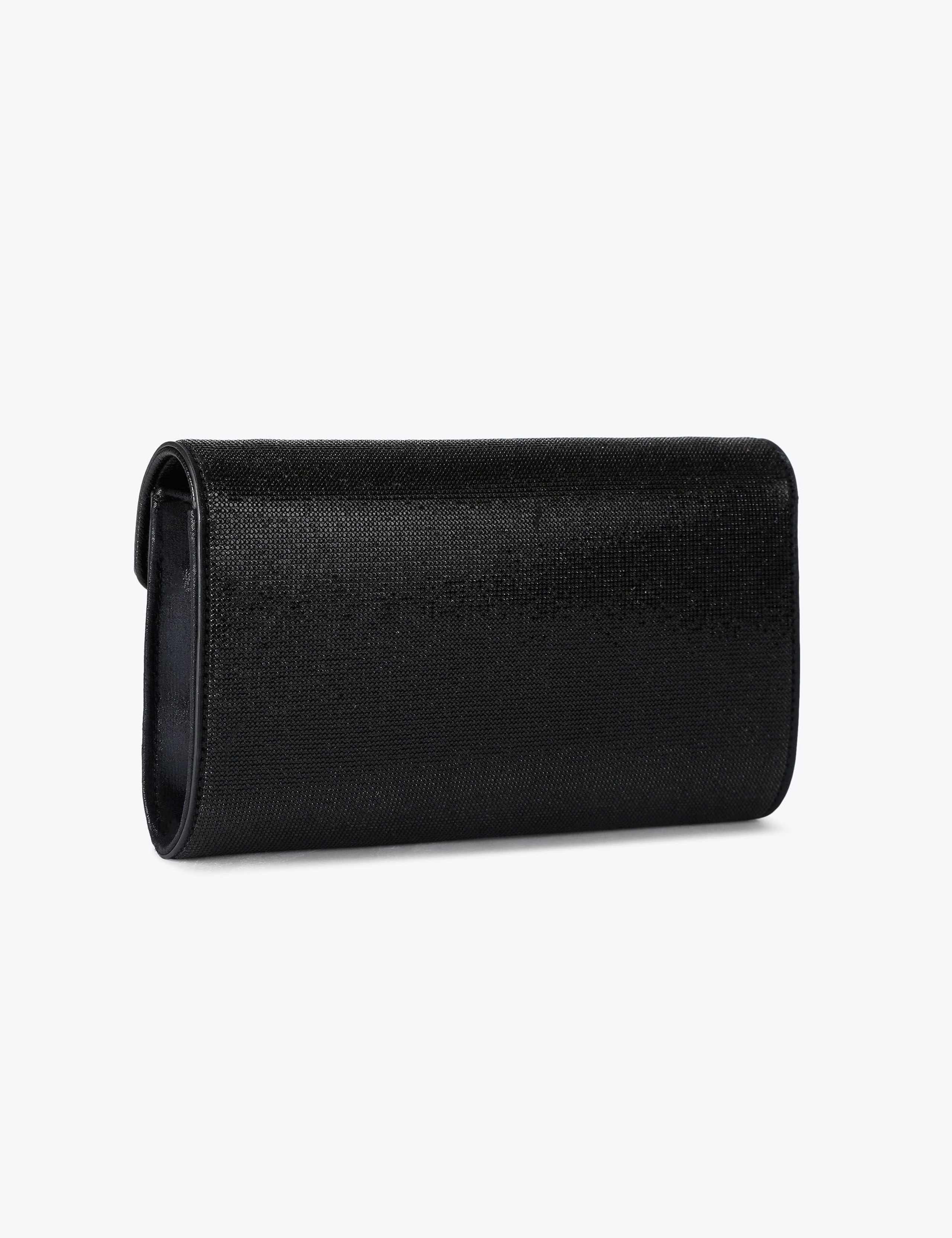 Faux Leather Embellished Clutch Bag 3 of 5