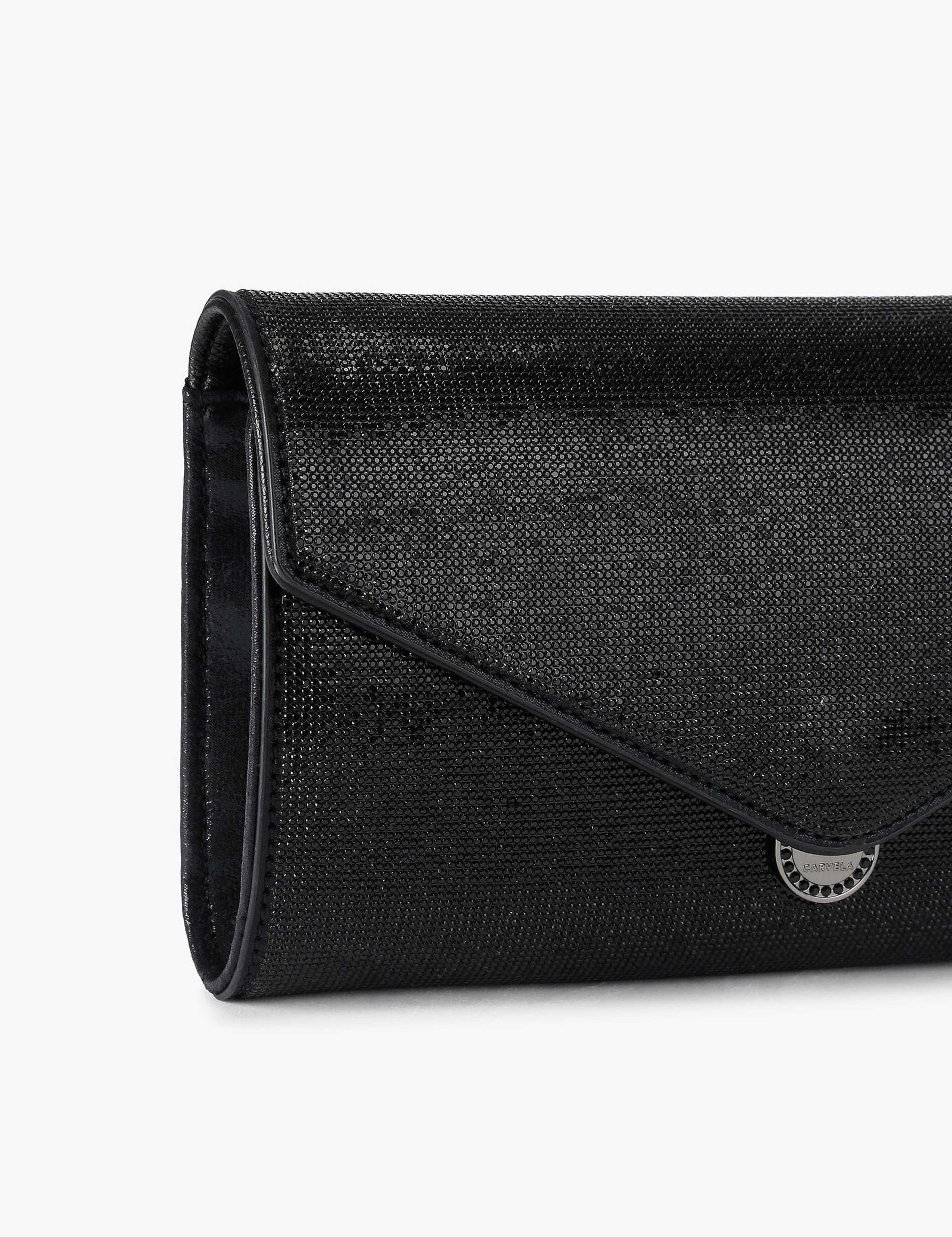 Faux Leather Embellished Clutch Bag 4 of 5