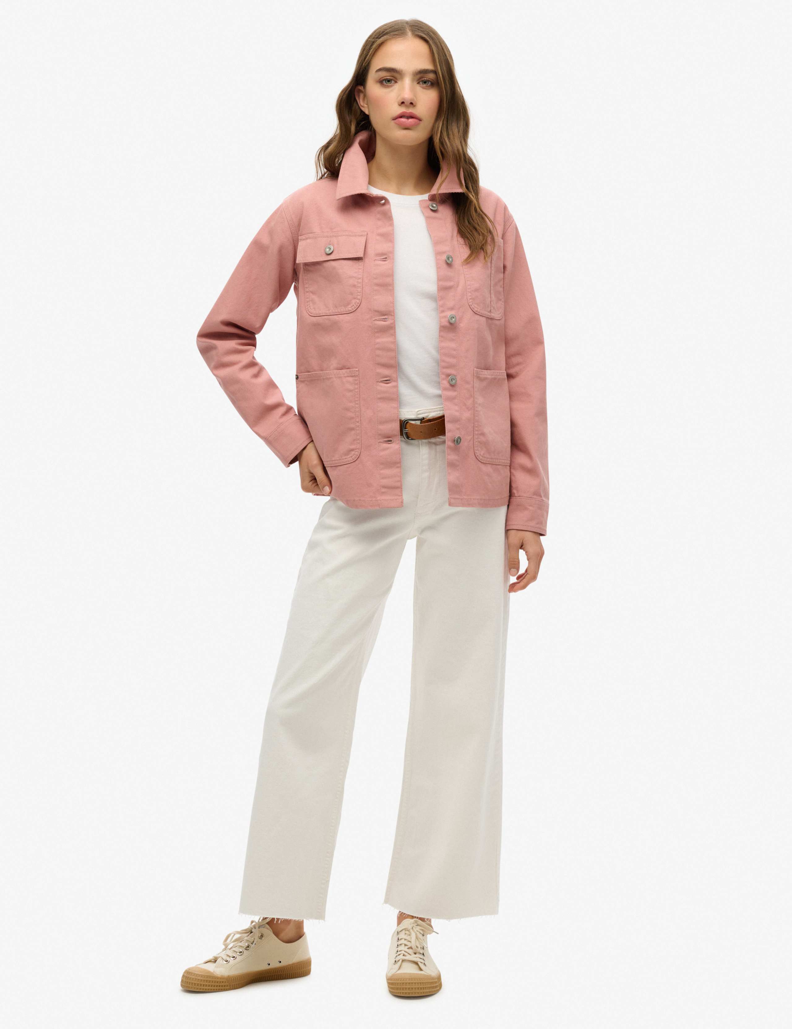 Pure Cotton Denim Relaxed Utility Jacket 3 of 4
