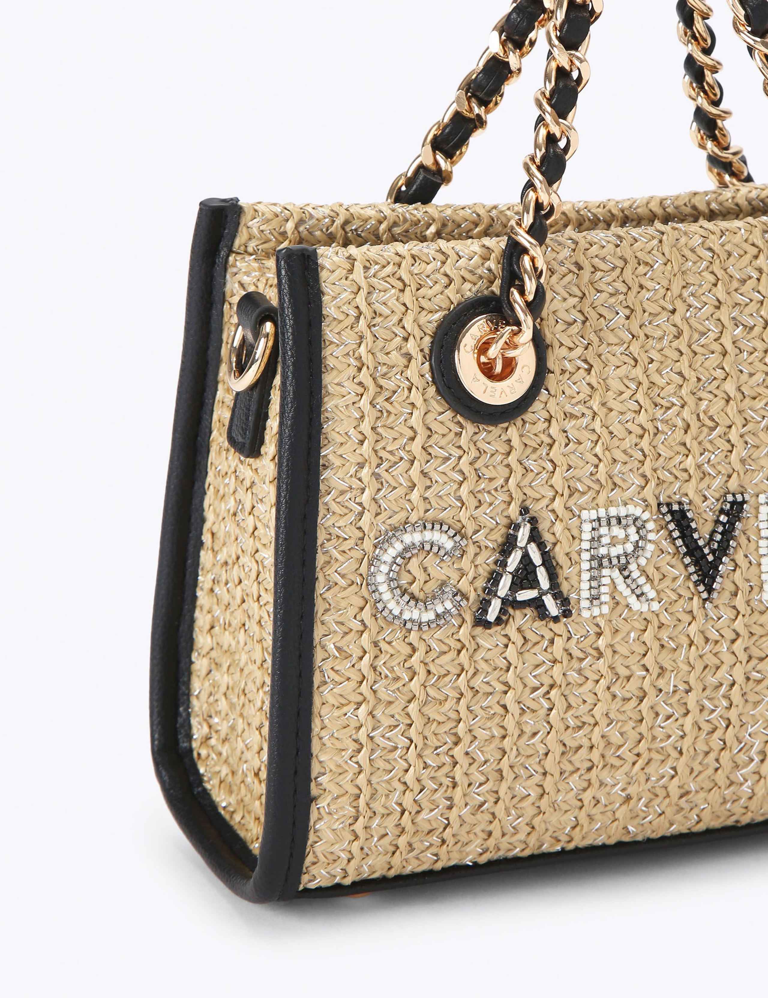 Raffia Beaded Mini Cross Body Bag 4 of 4