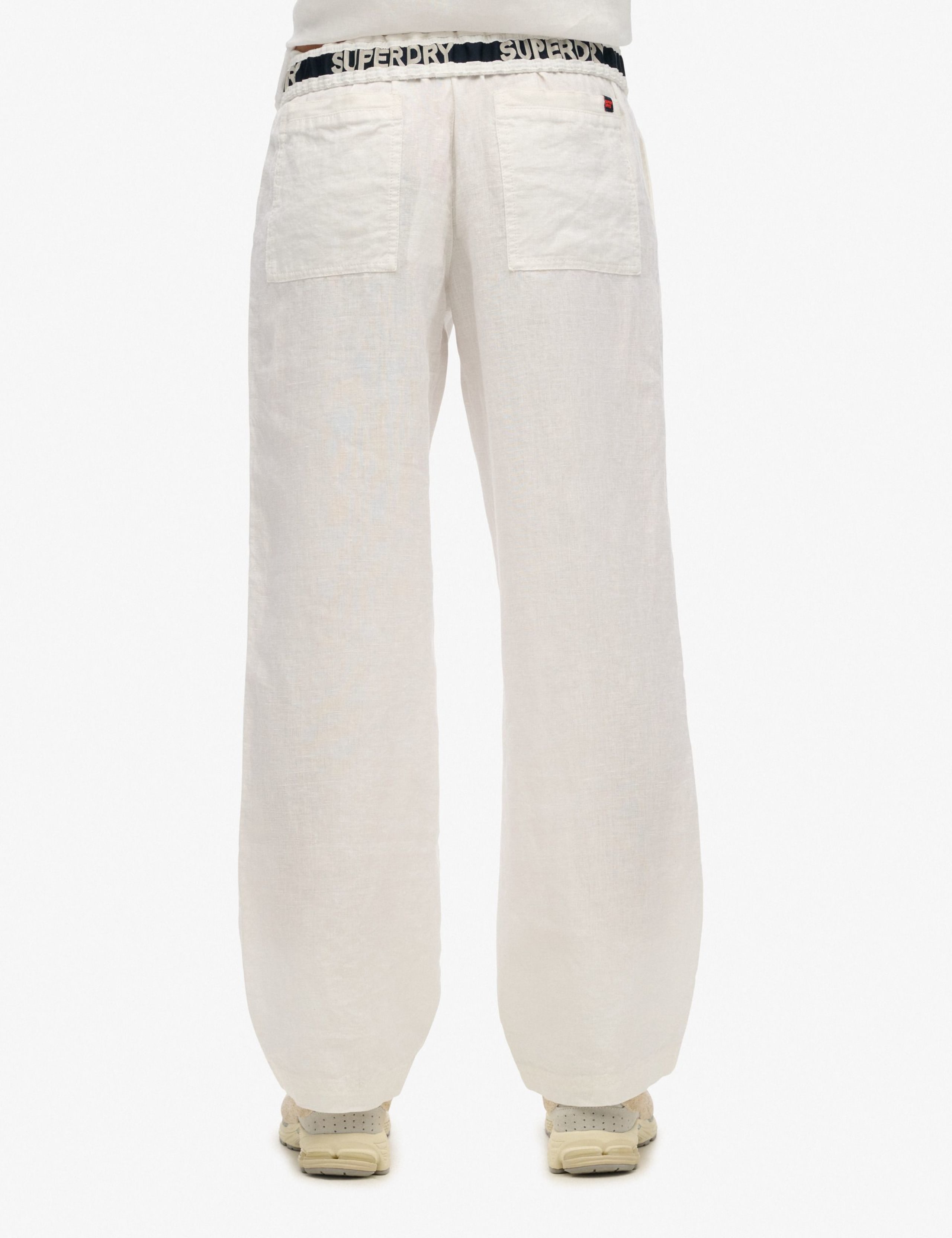 Pure Linen Drawstring Trousers 2 of 5