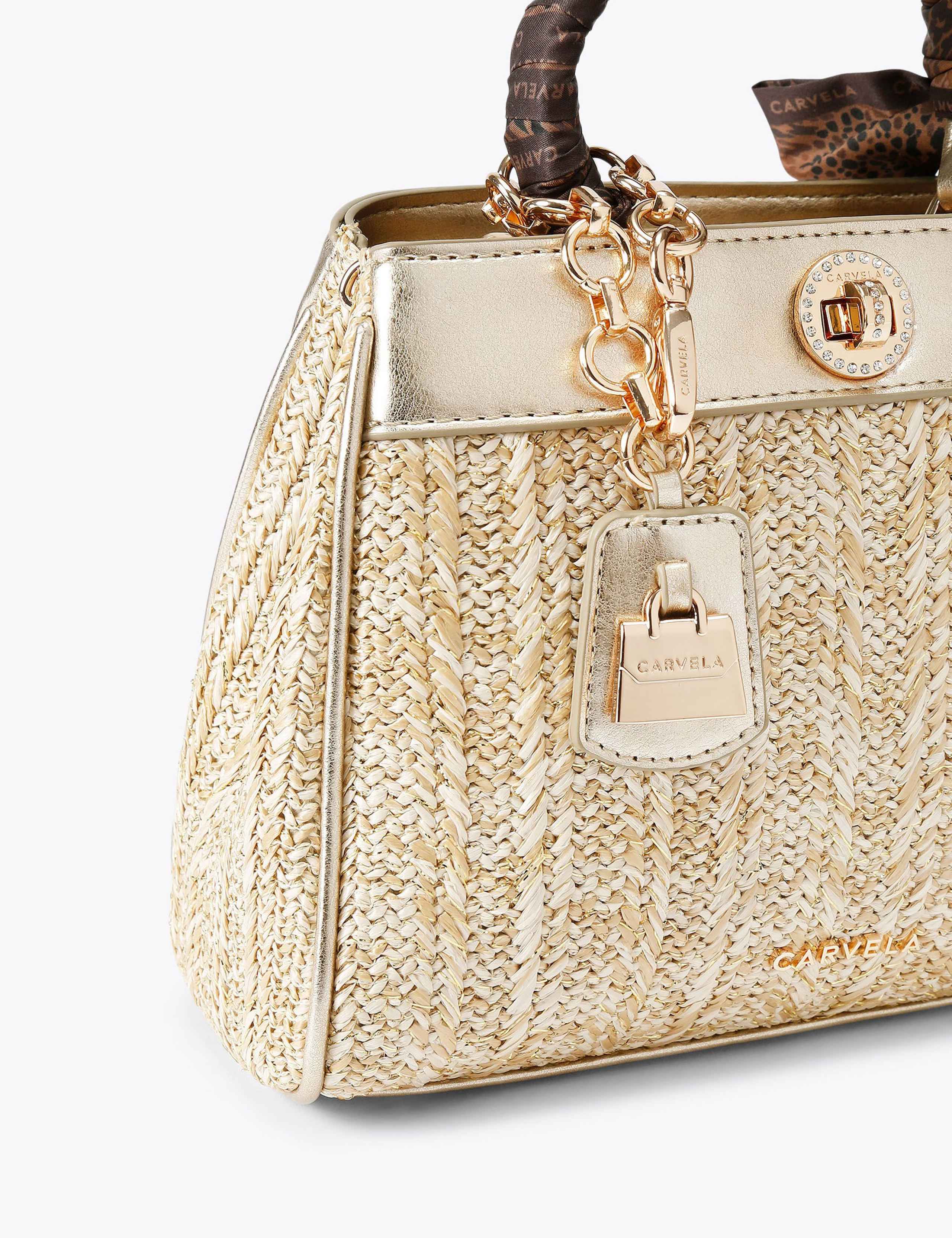 Metallic Top Handle Grab Bag 4 of 4