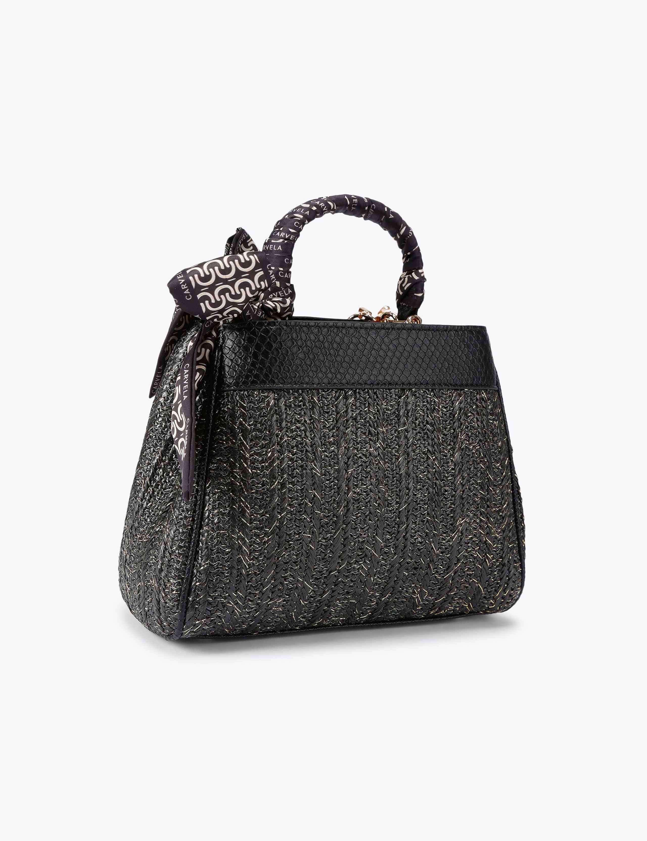 Metallic Top Handle Grab Bag 3 of 4