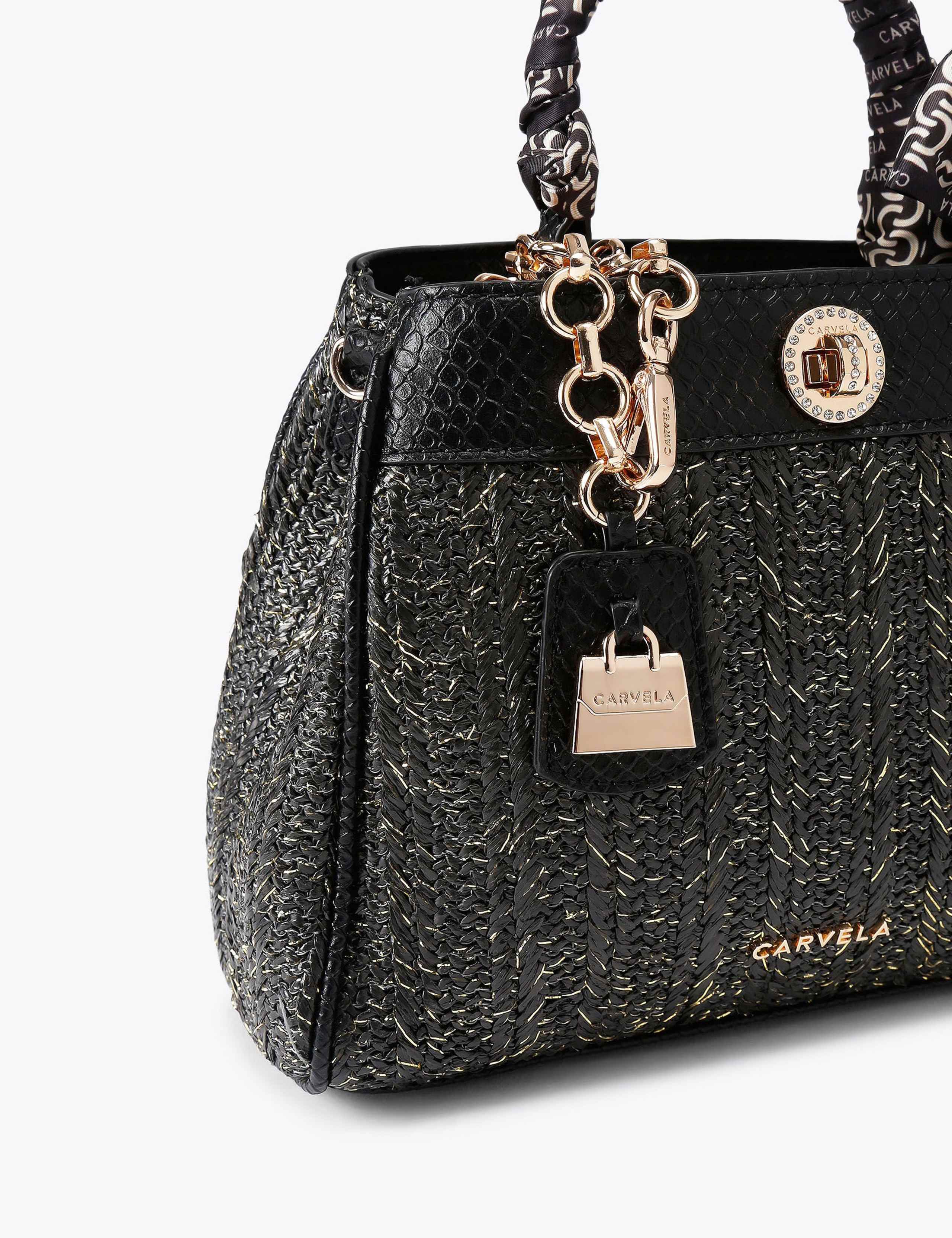 Metallic Top Handle Grab Bag 4 of 4