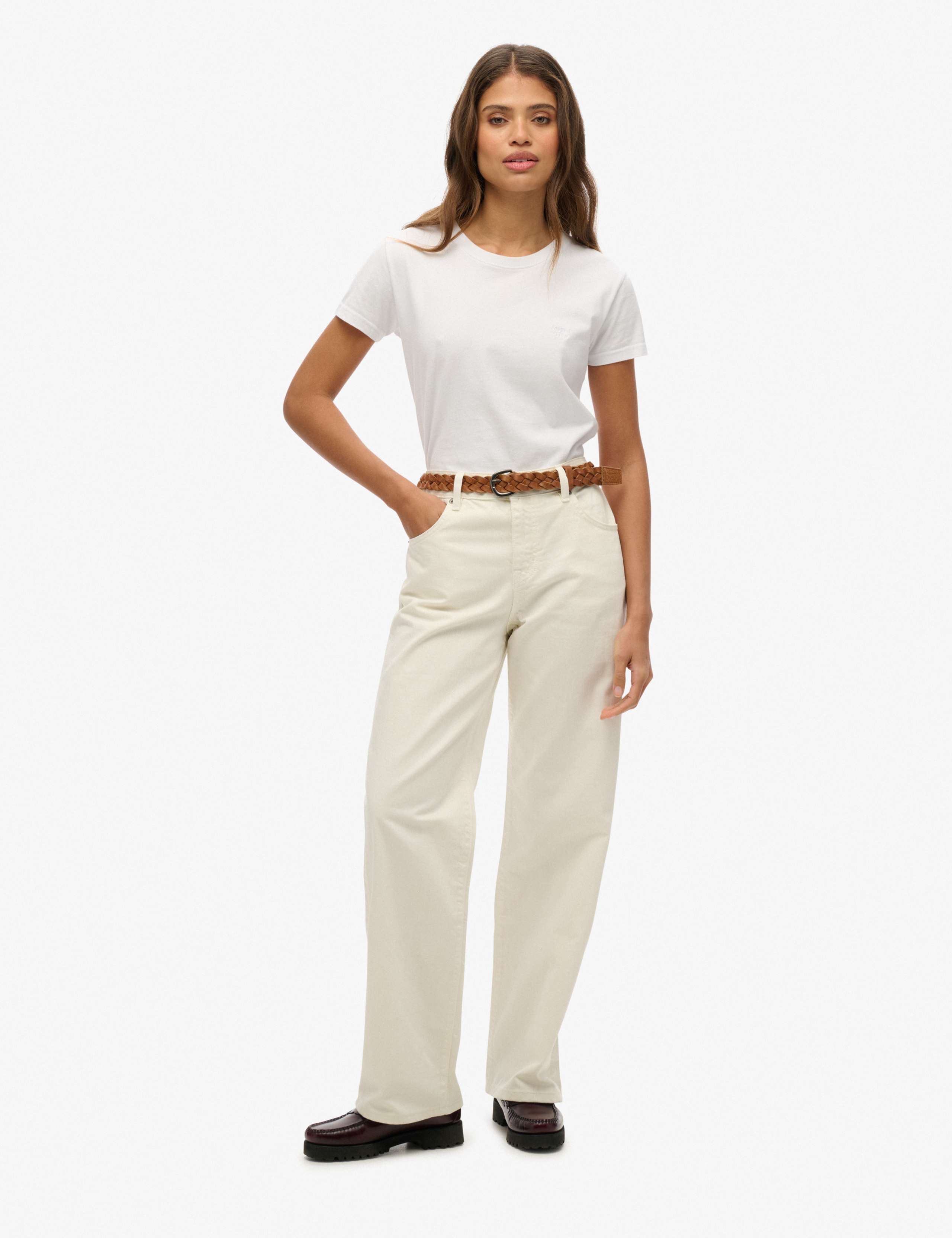 Mid Rise Wide Leg Jeans 3 of 5
