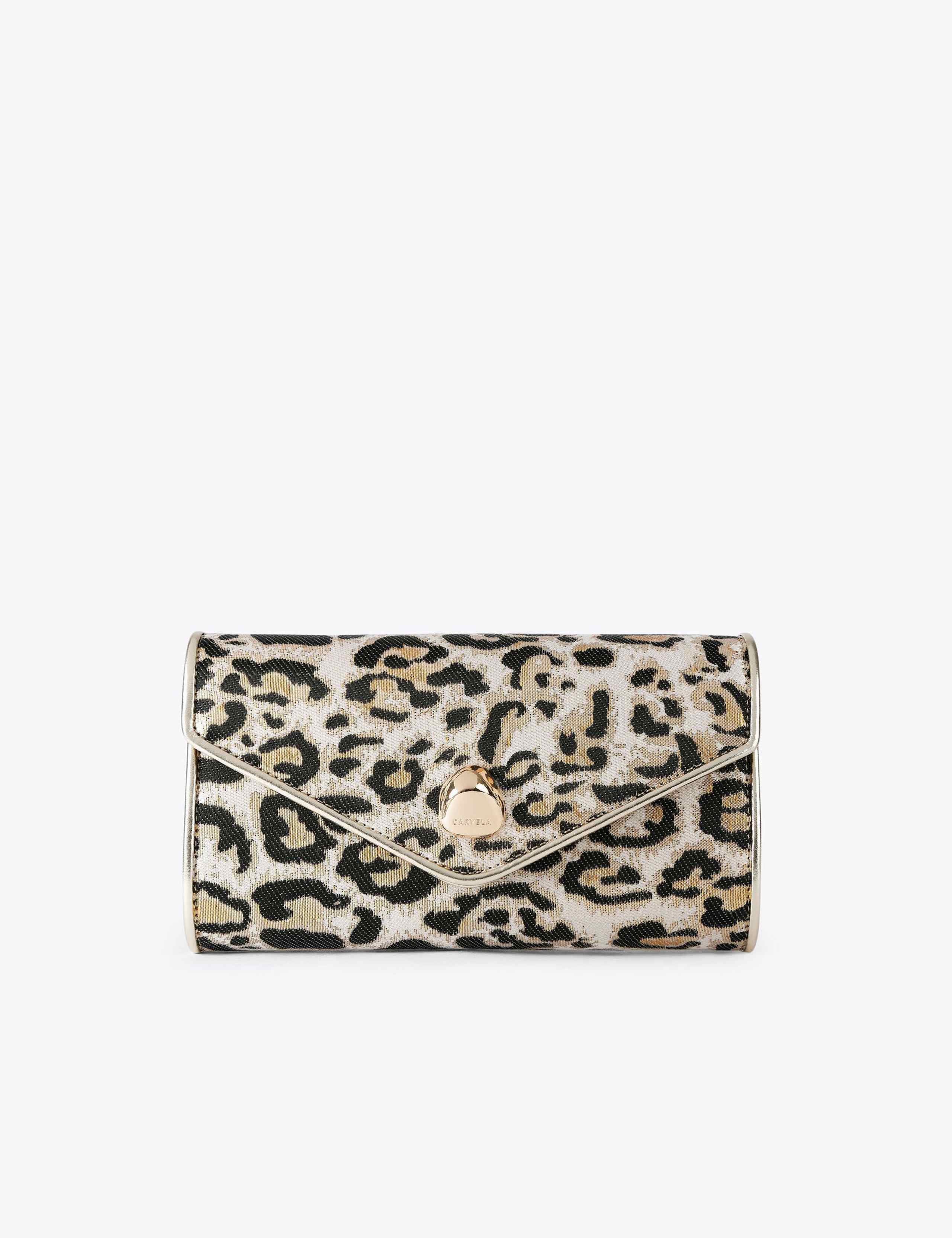 Leopard Print Clutch Bag 1 of 5