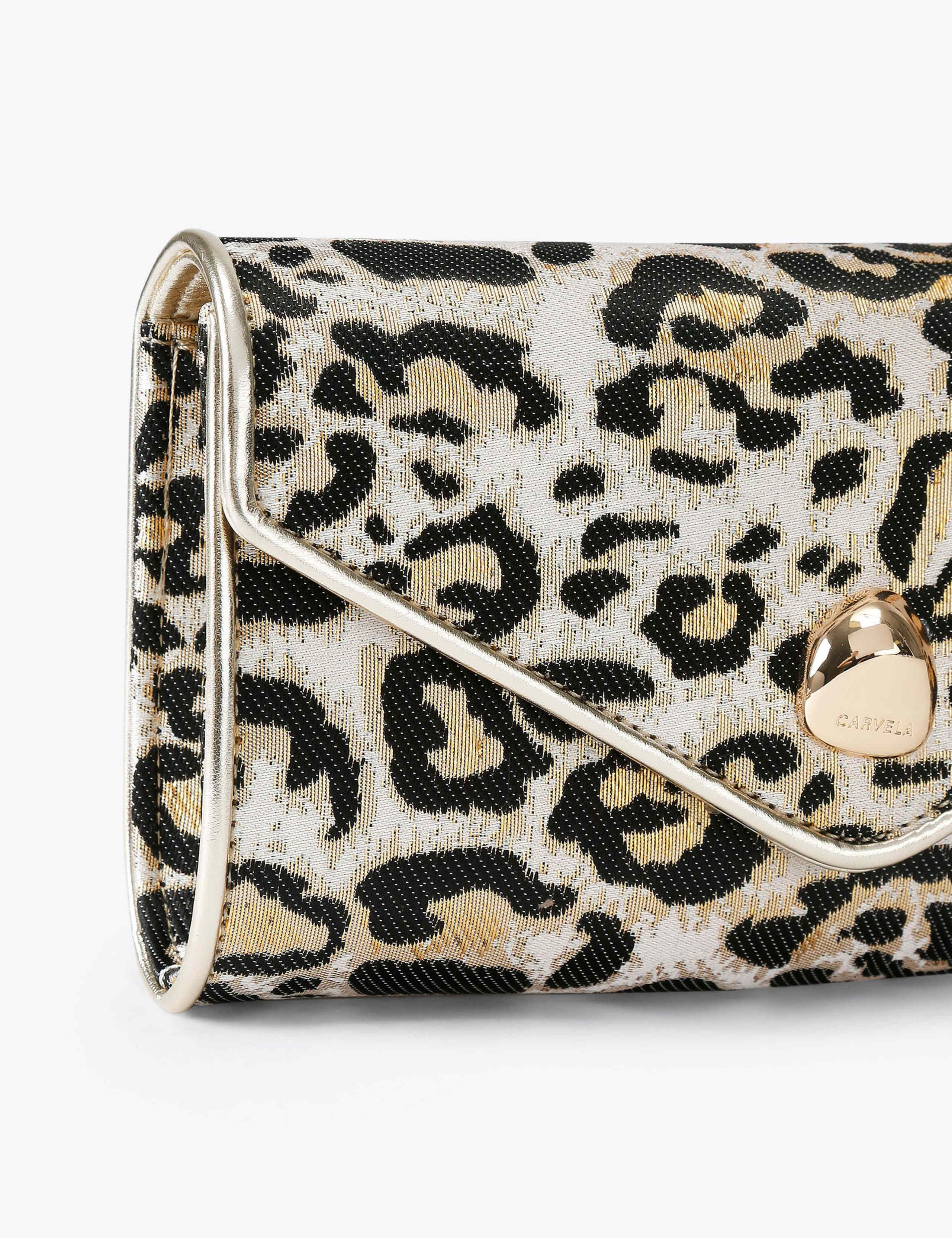 Leopard Print Clutch Bag 4 of 5