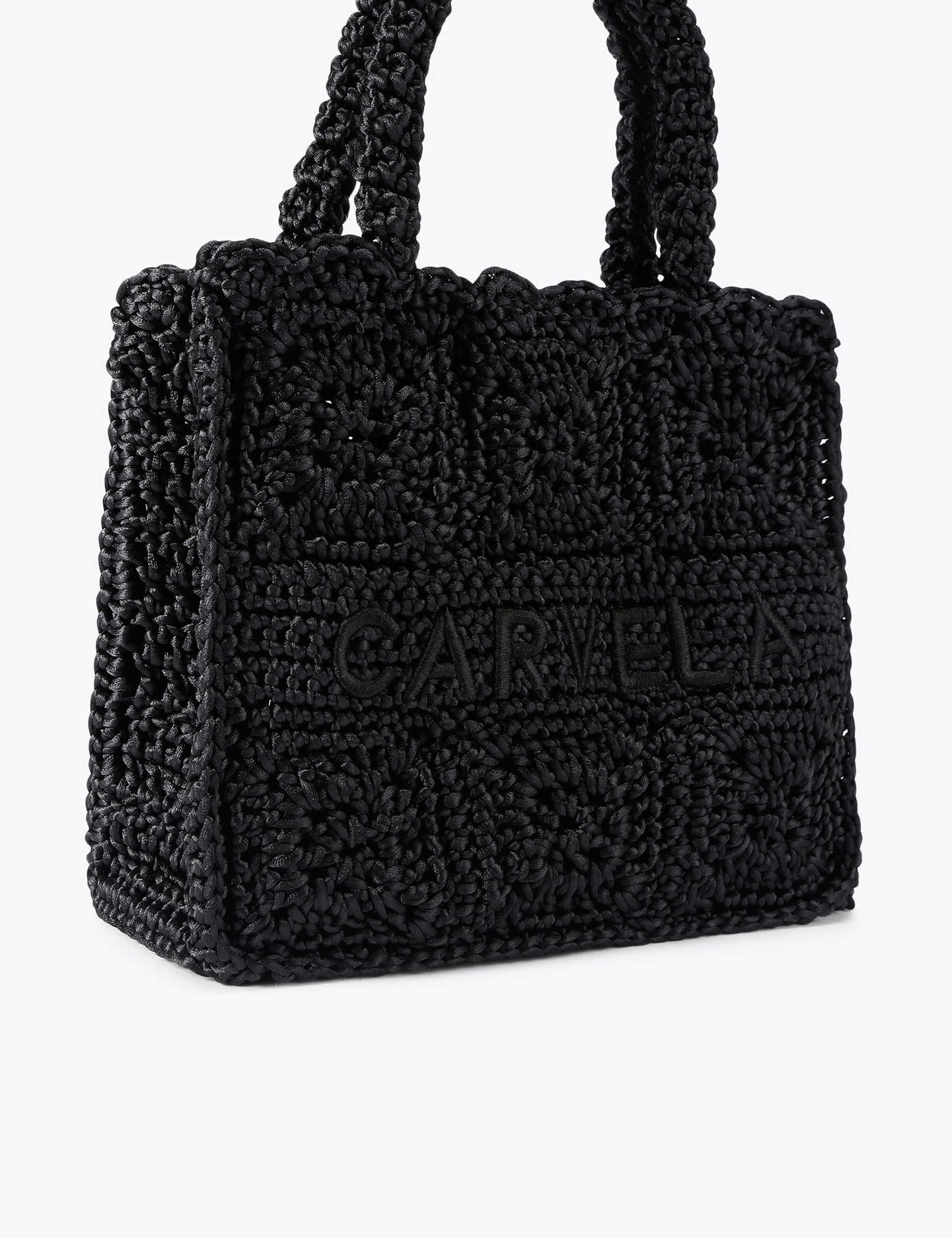 Silk Blend Knotted Tote Bag 2 of 4