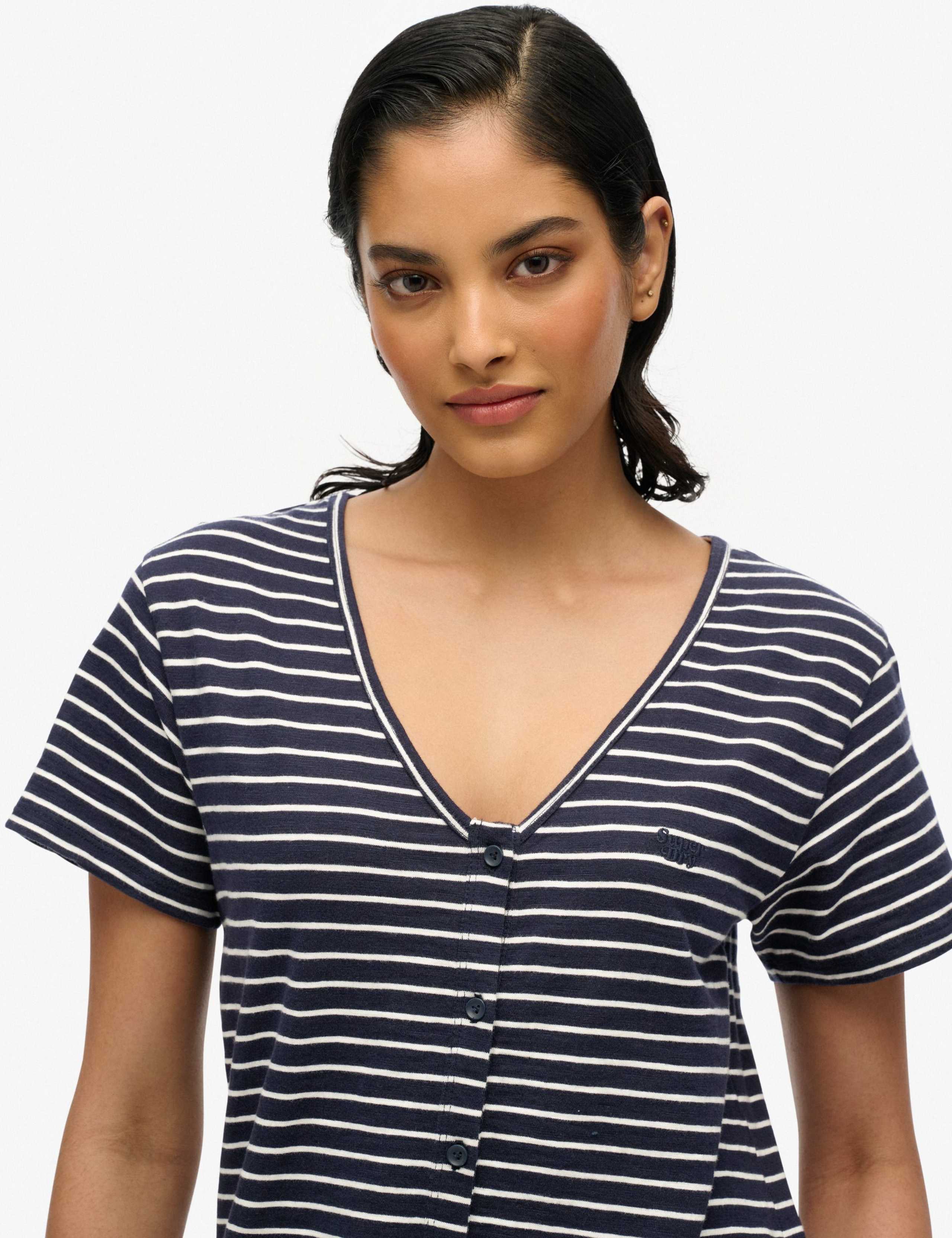 Jersey Button Through Midi Relaxed Dress 6 of 8