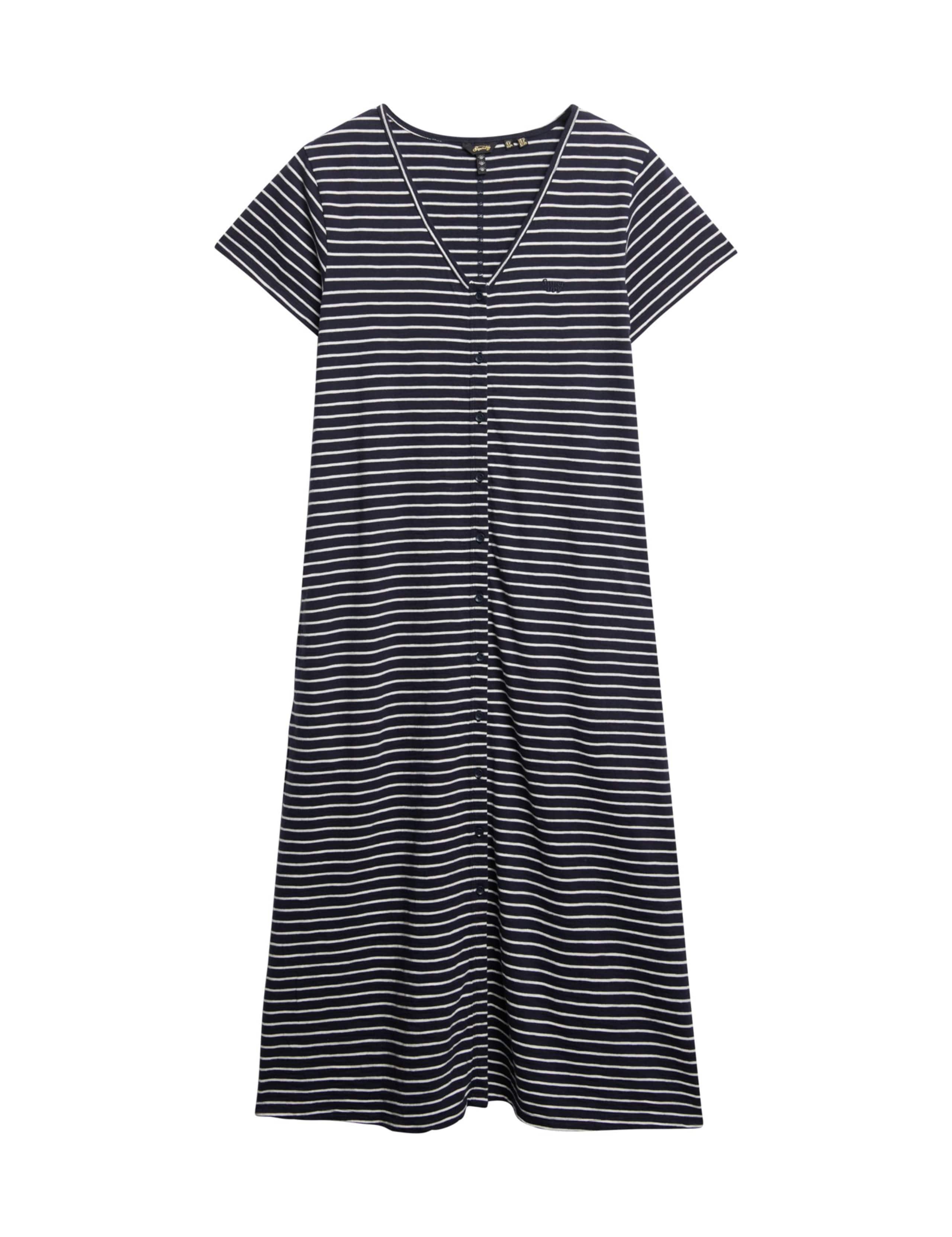 Jersey Button Through Midi Relaxed Dress 8 of 8