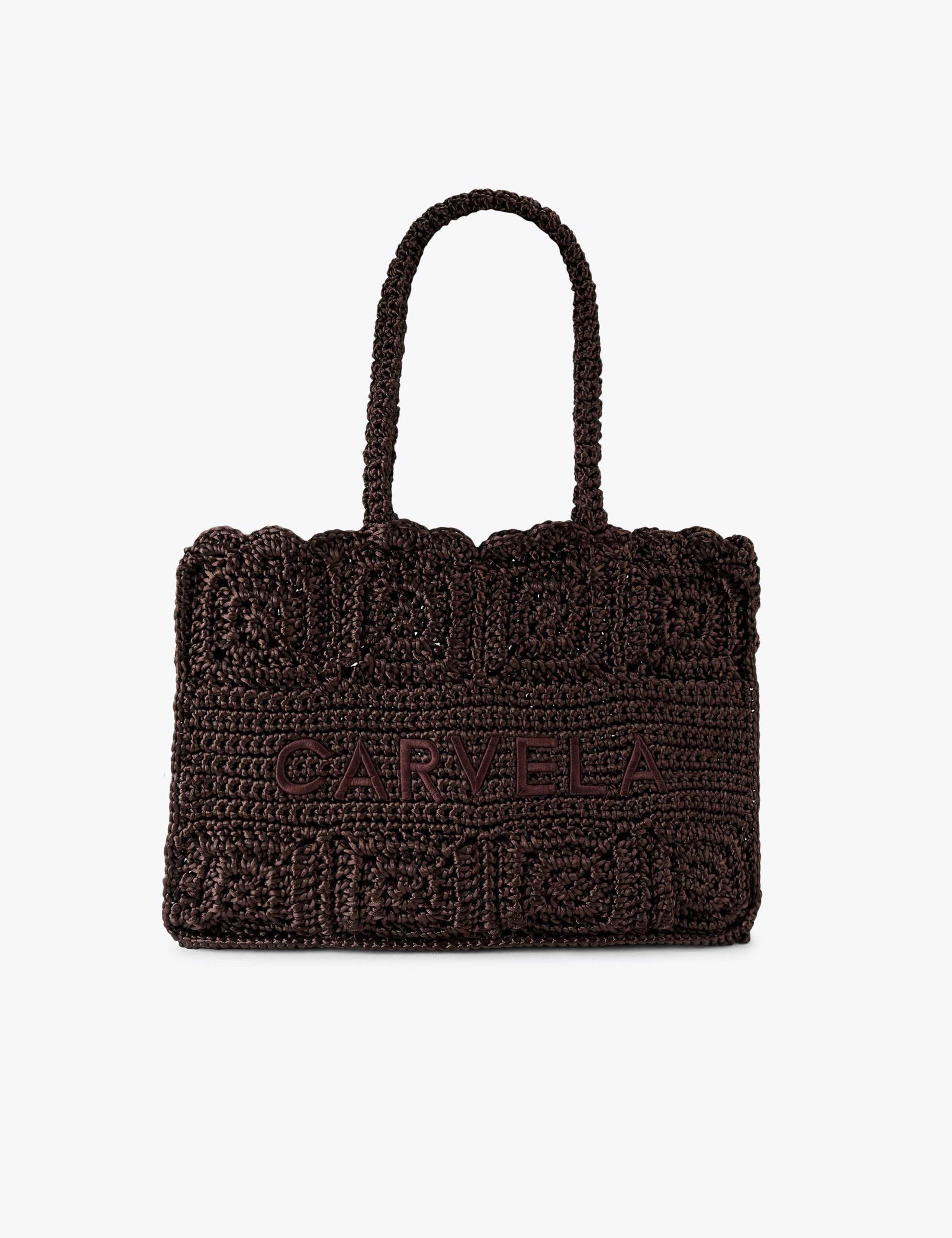 Pure Silk Knitted Tote Bag 1 of 4