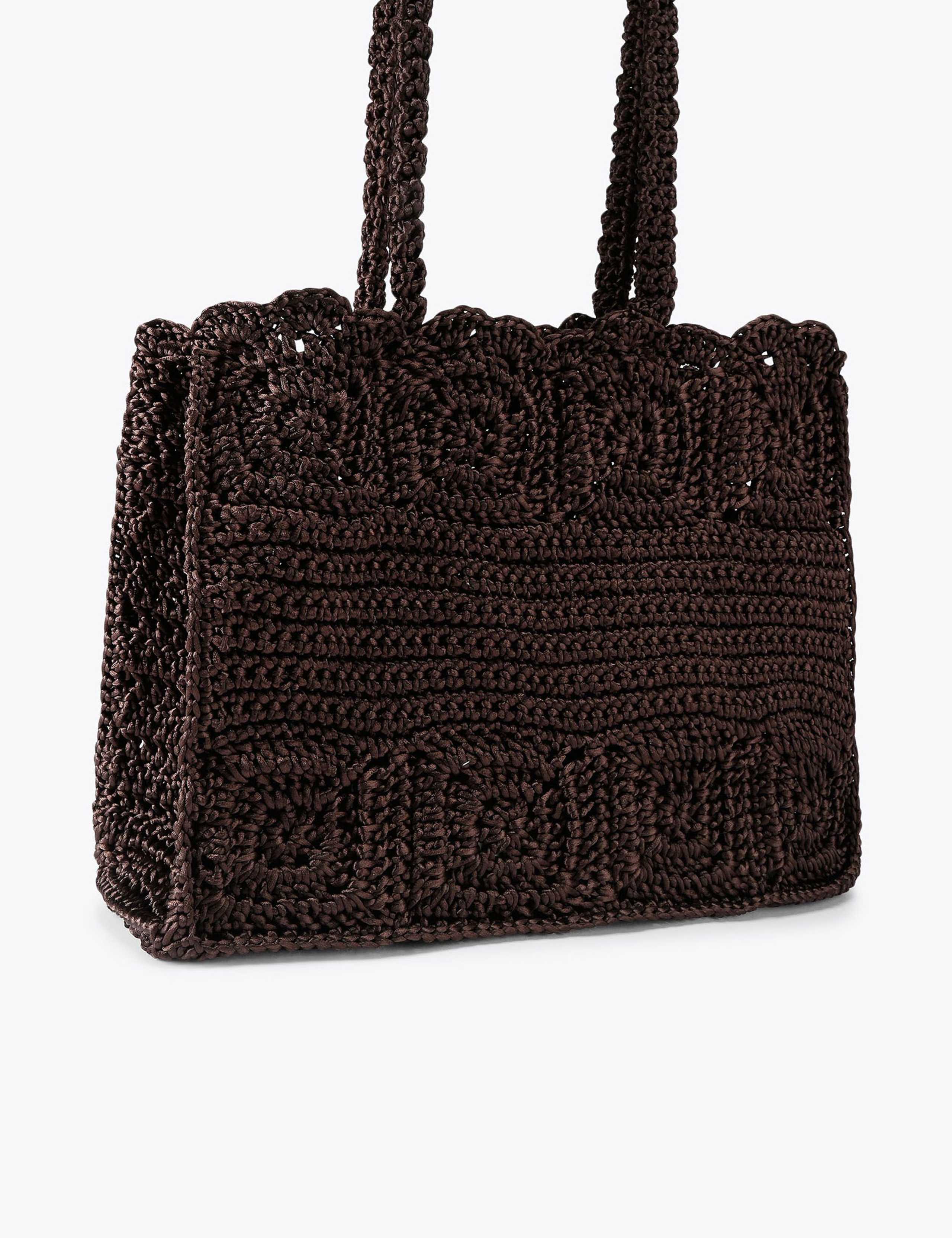 Pure Silk Knitted Tote Bag 2 of 4