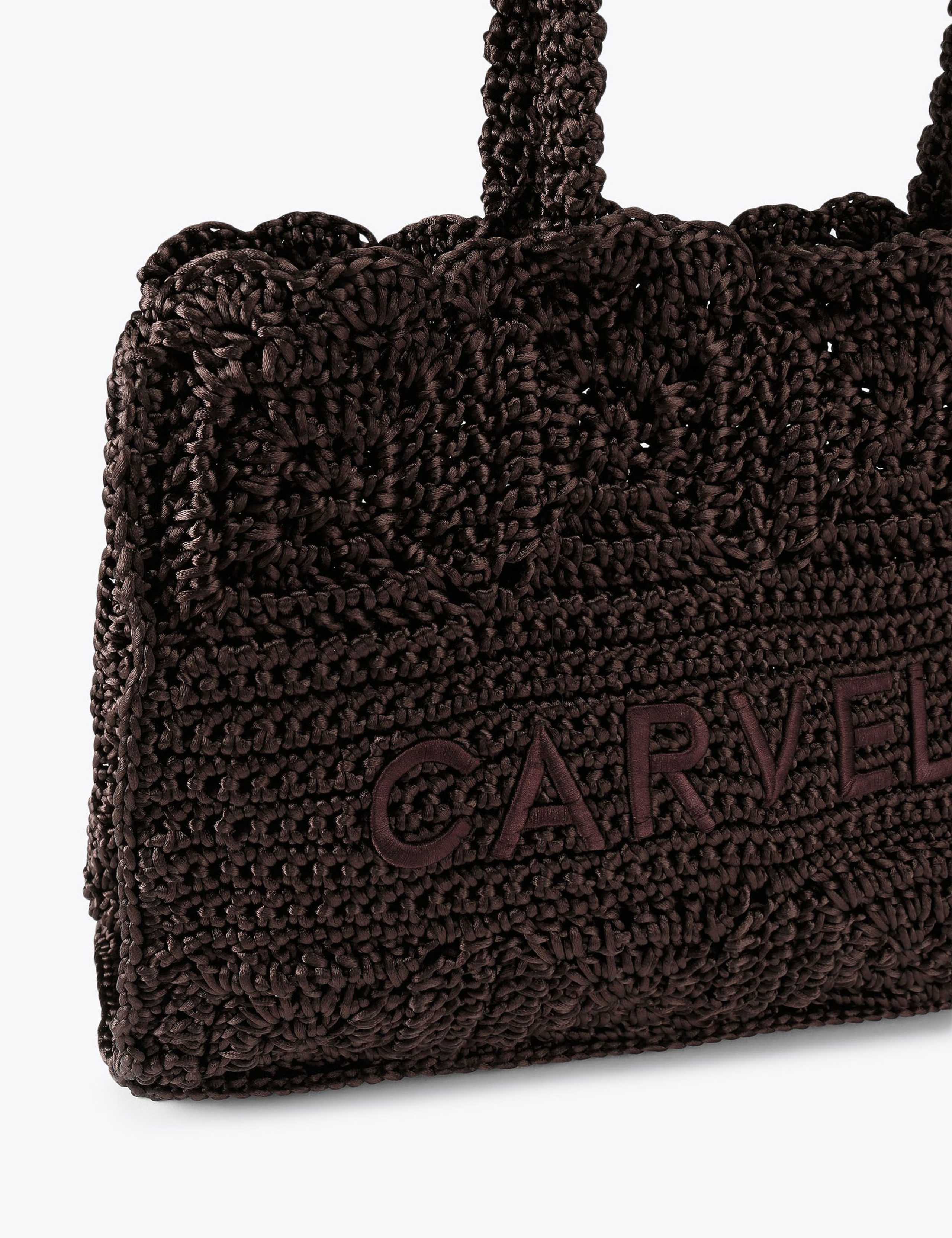 Pure Silk Knitted Tote Bag 4 of 4