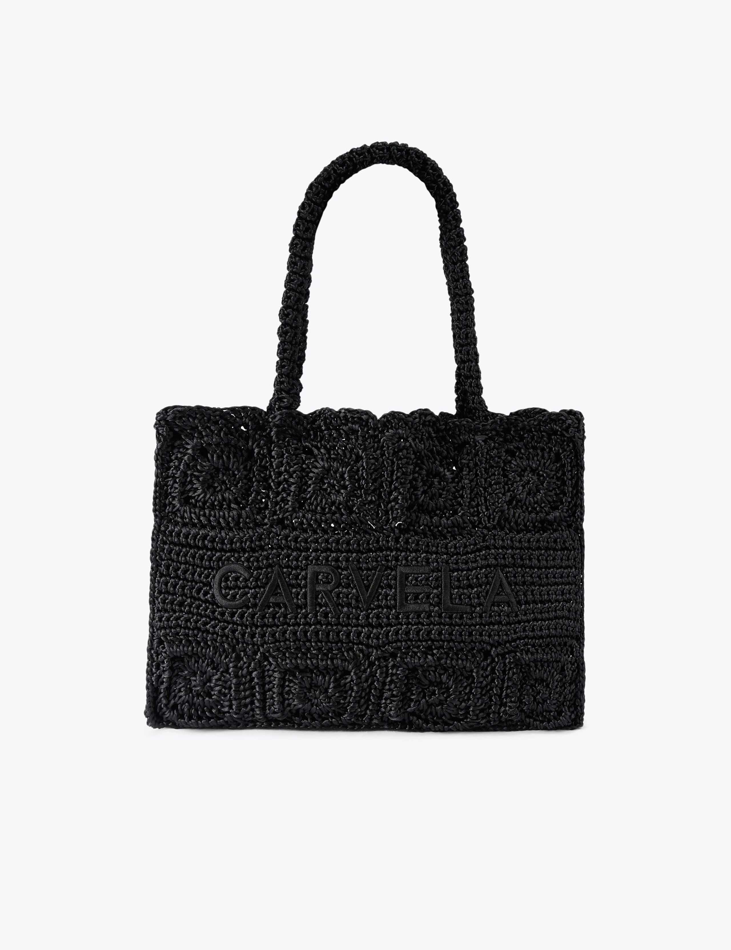 Pure Silk Knitted Tote Bag 1 of 4