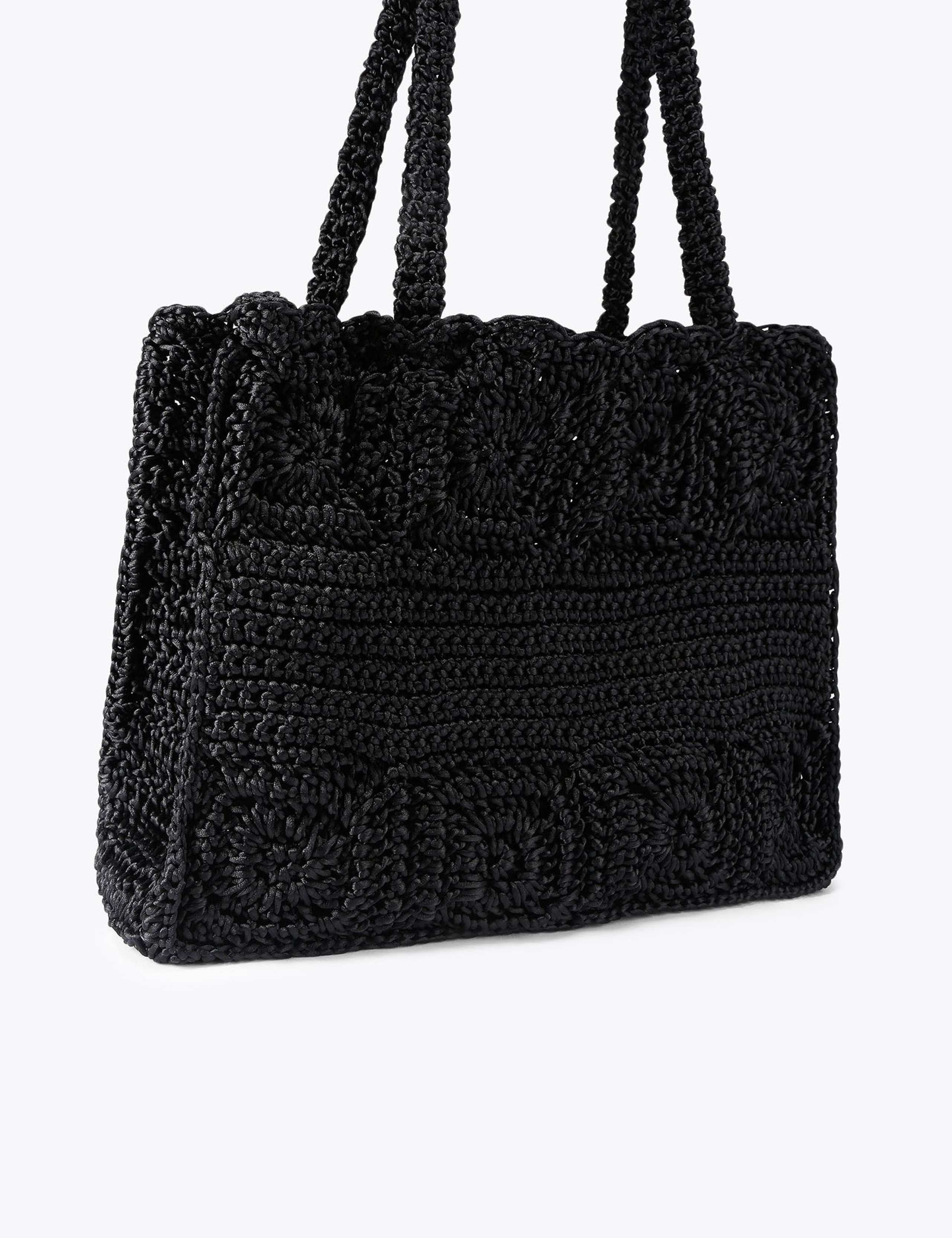 Pure Silk Knitted Tote Bag 2 of 4
