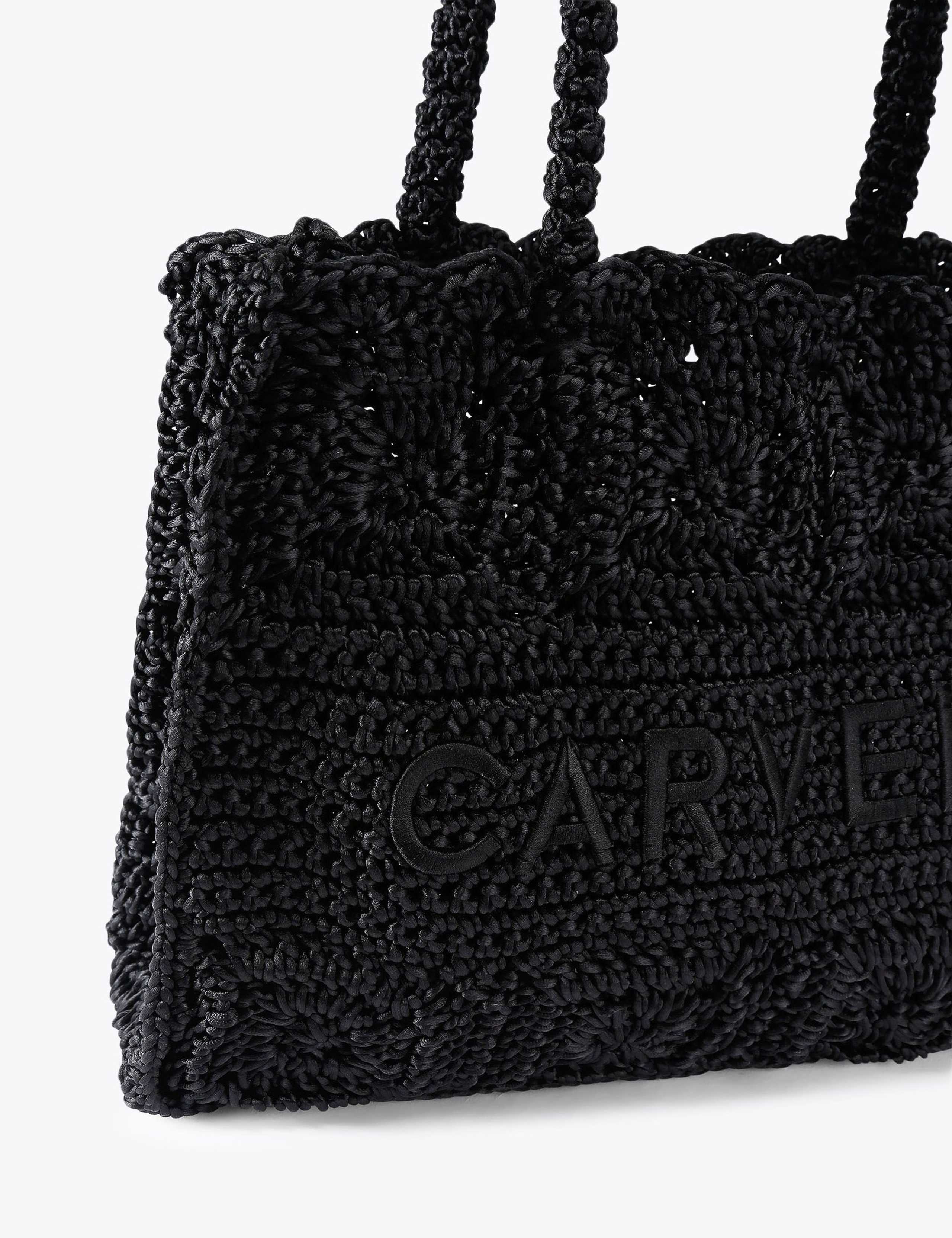 Pure Silk Knitted Tote Bag 4 of 4