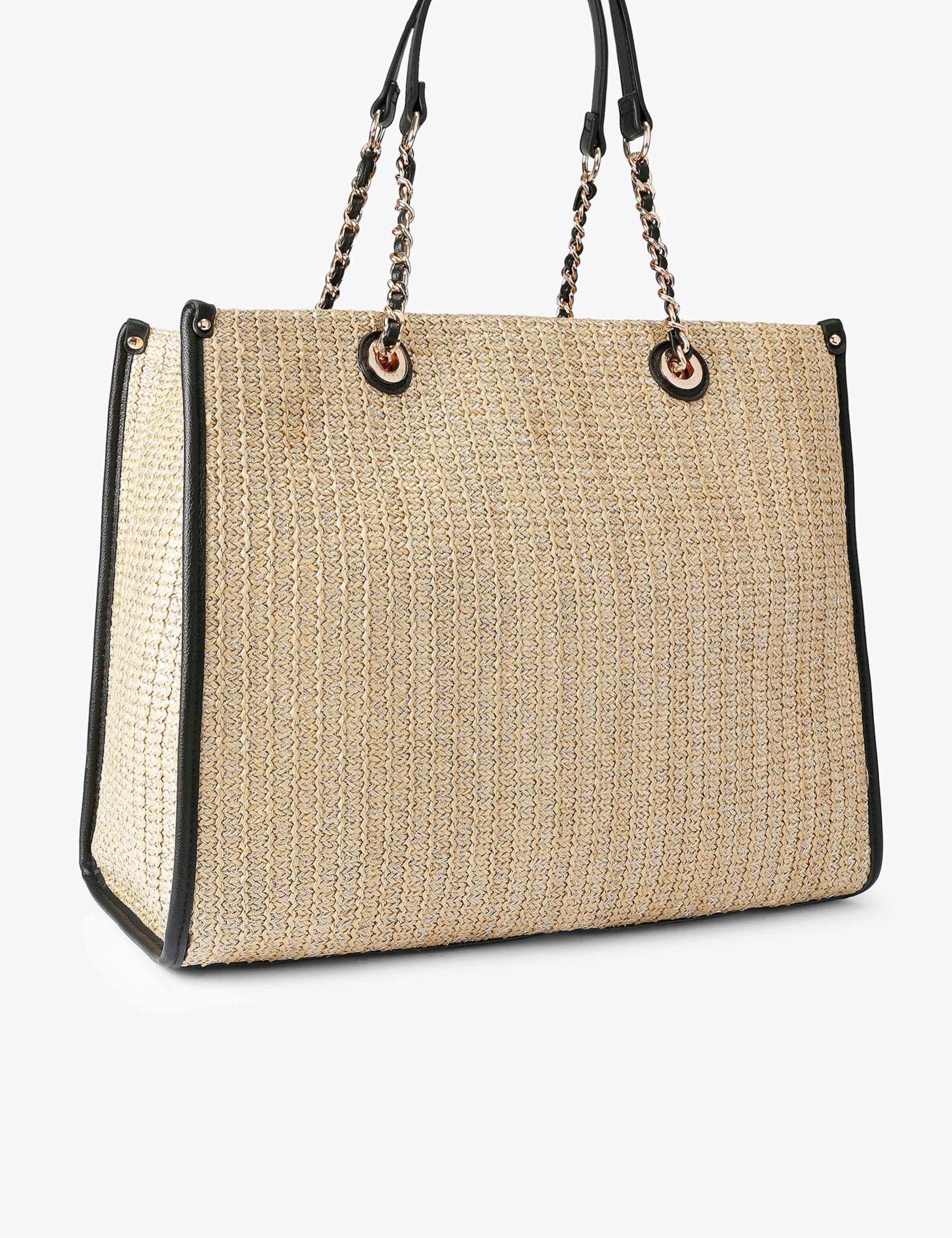 Raffia Beaded Tote Bag & Pouch 3 of 4