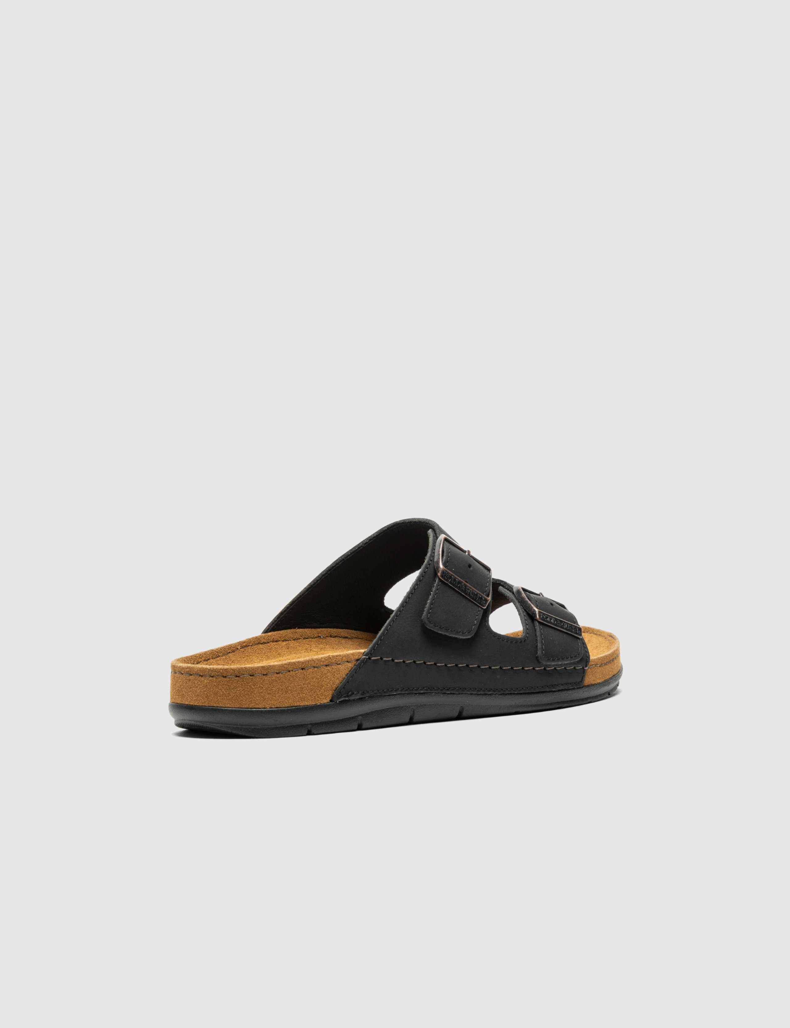 Raglan Slide Regular Fit Leather Buckle Sliders 3 of 10