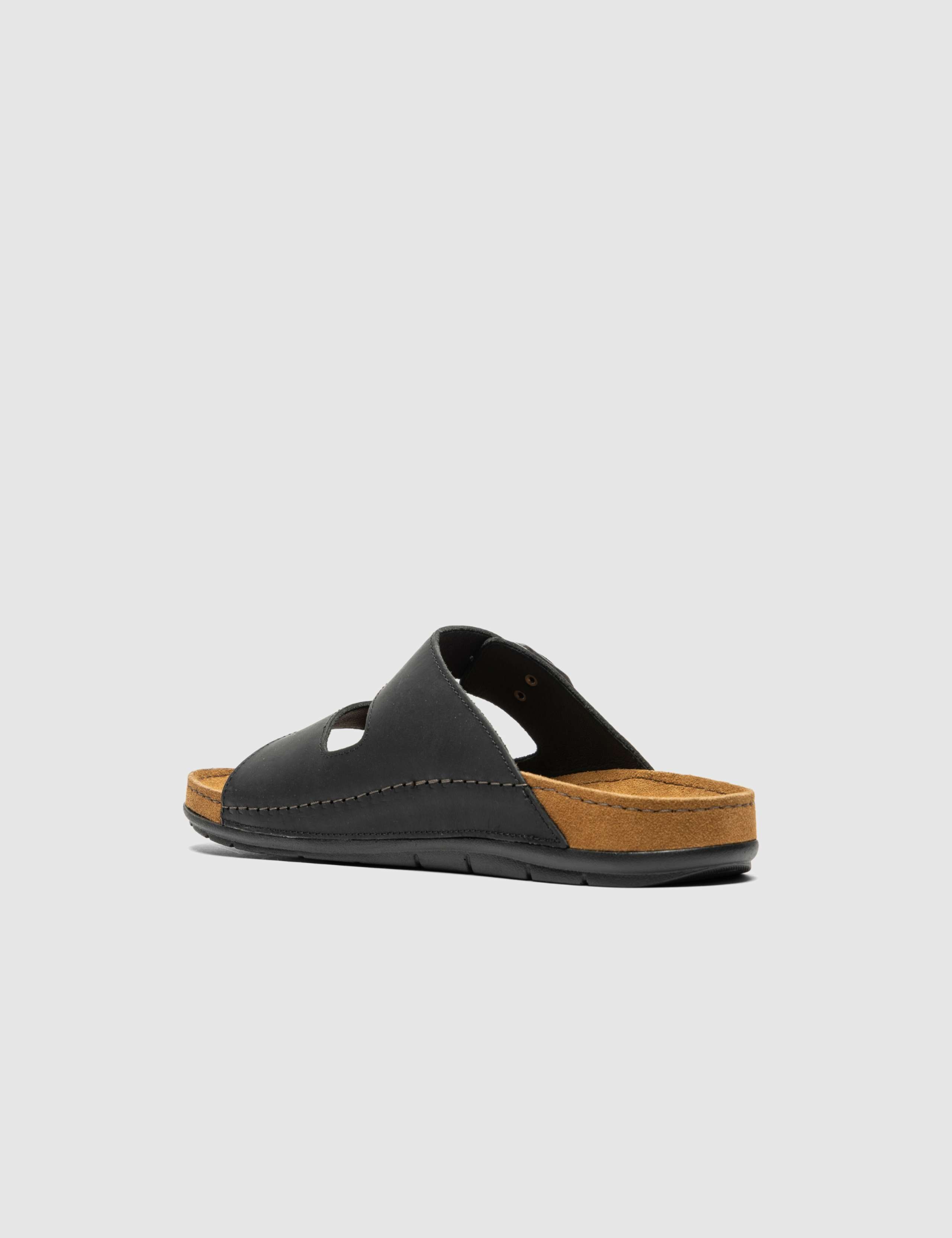 Raglan Slide Regular Fit Leather Buckle Sliders 5 of 10