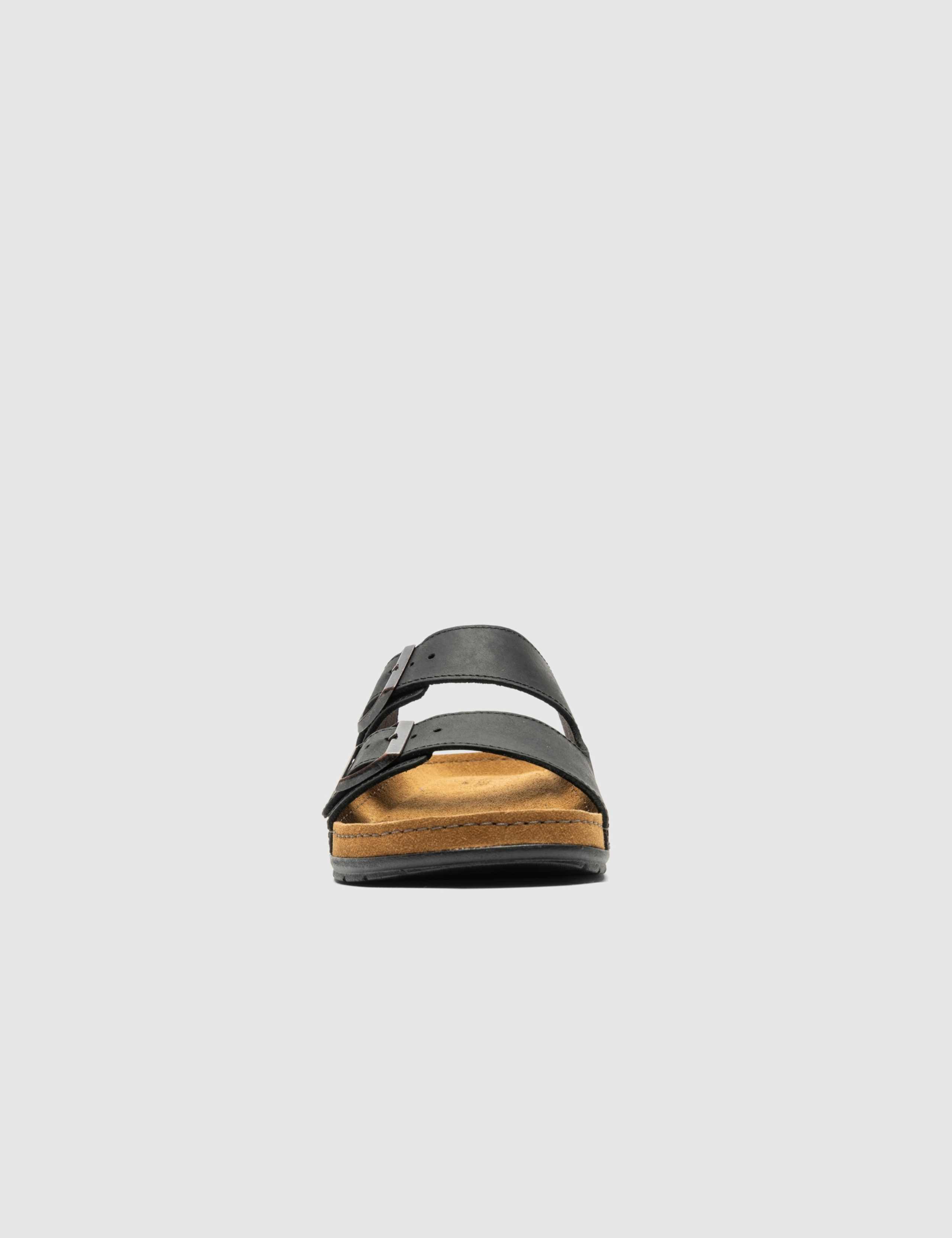 Raglan Slide Regular Fit Leather Buckle Sliders 6 of 10