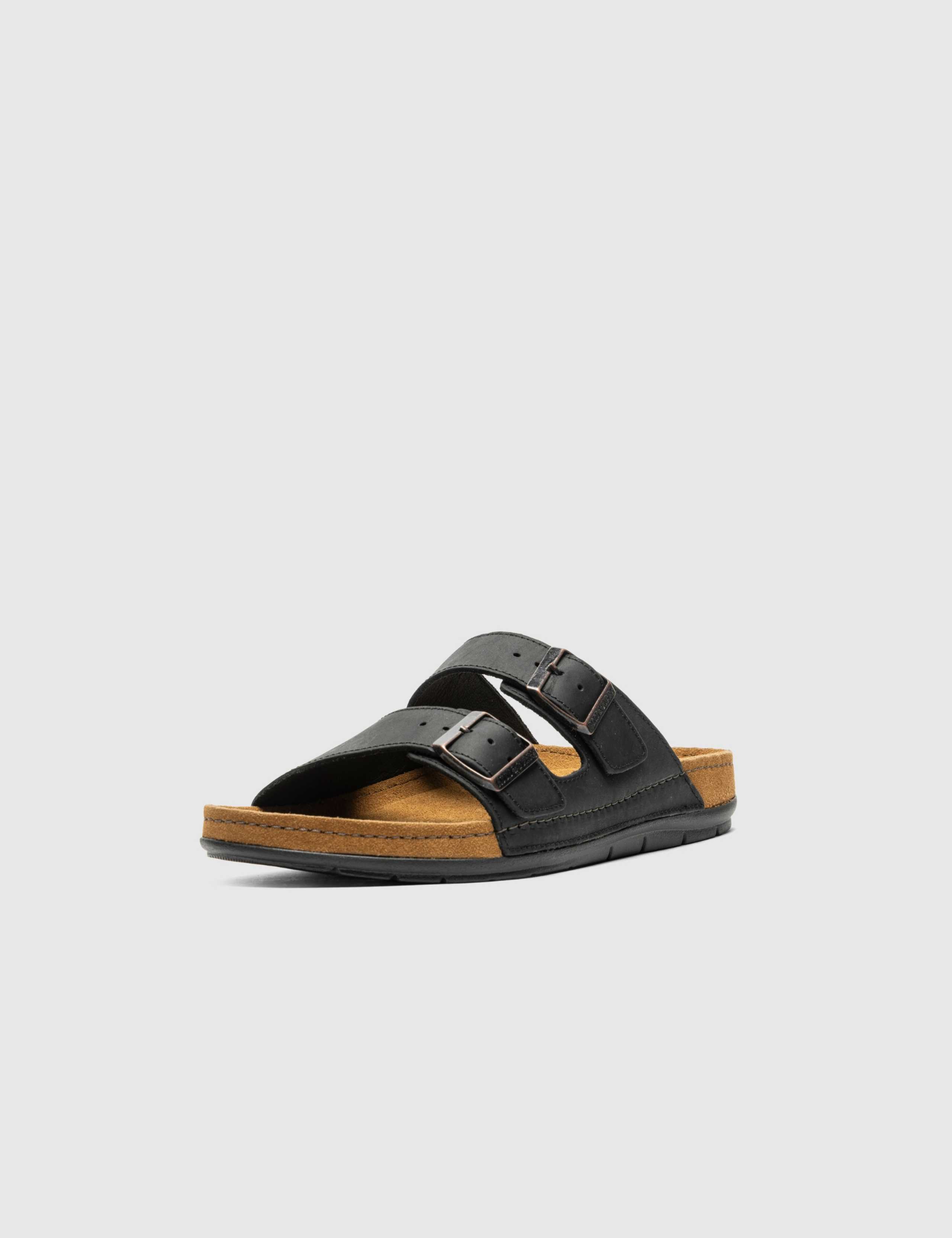 Raglan Slide Regular Fit Leather Buckle Sliders 7 of 10