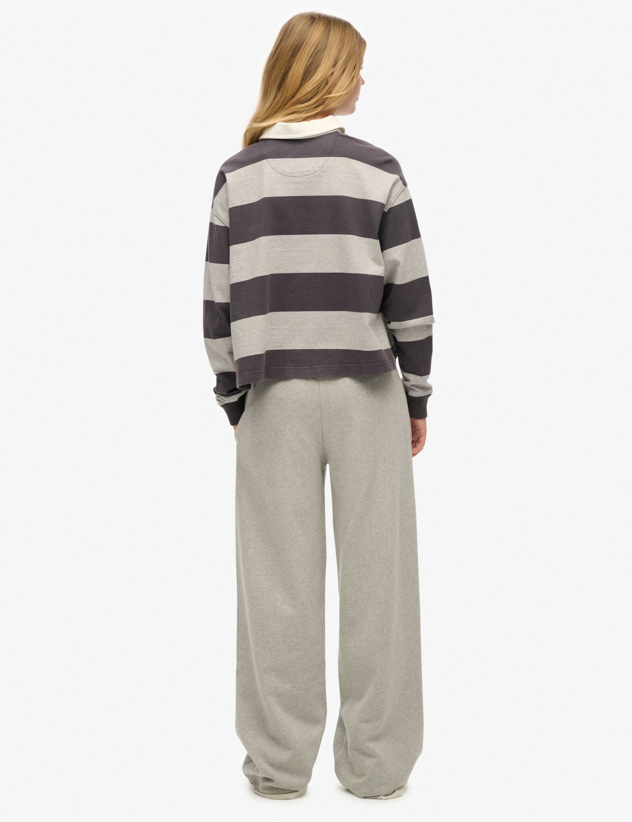 Pure Cotton Wide Leg Joggers 4 of 4