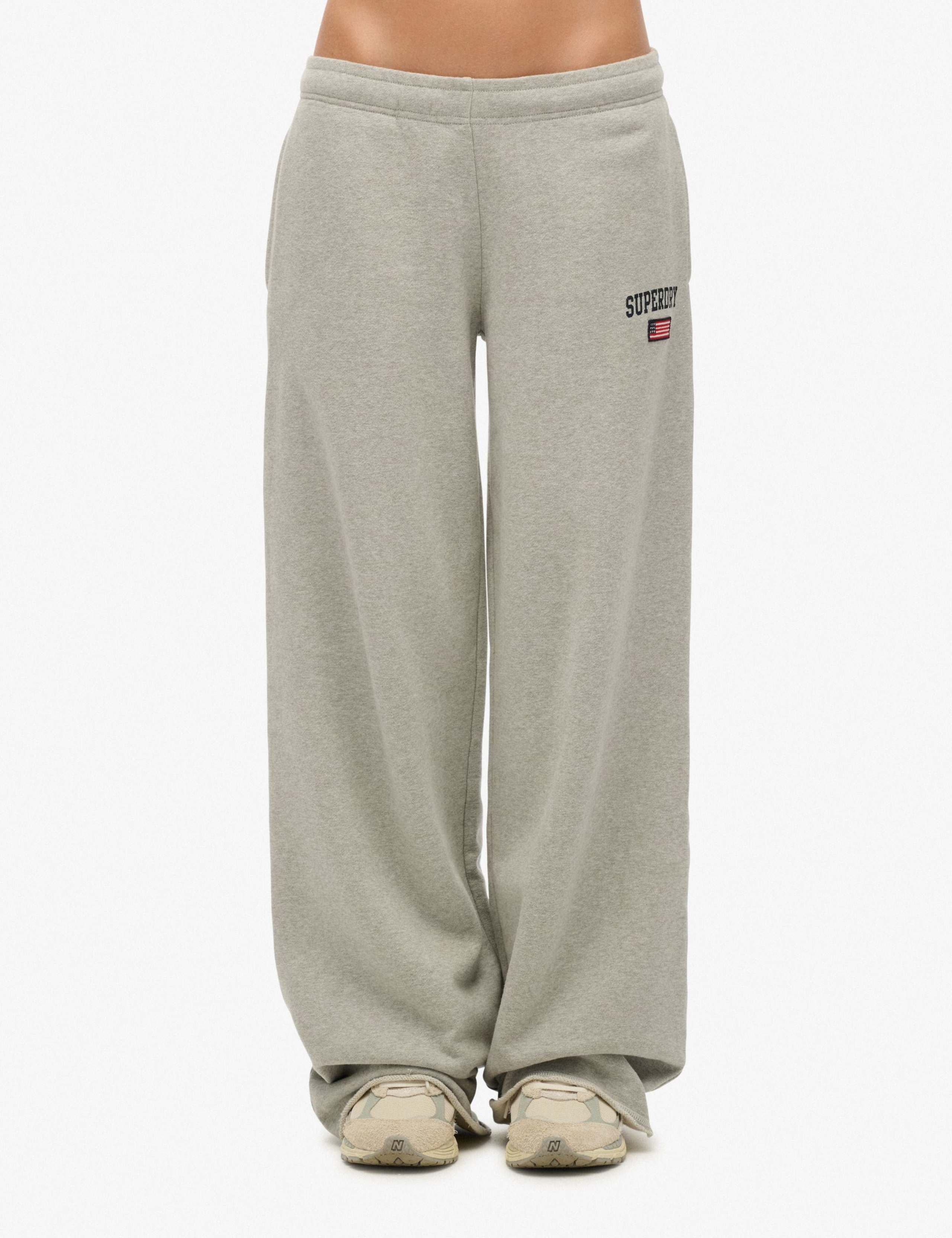 Pure Cotton Wide Leg Joggers 2 of 4