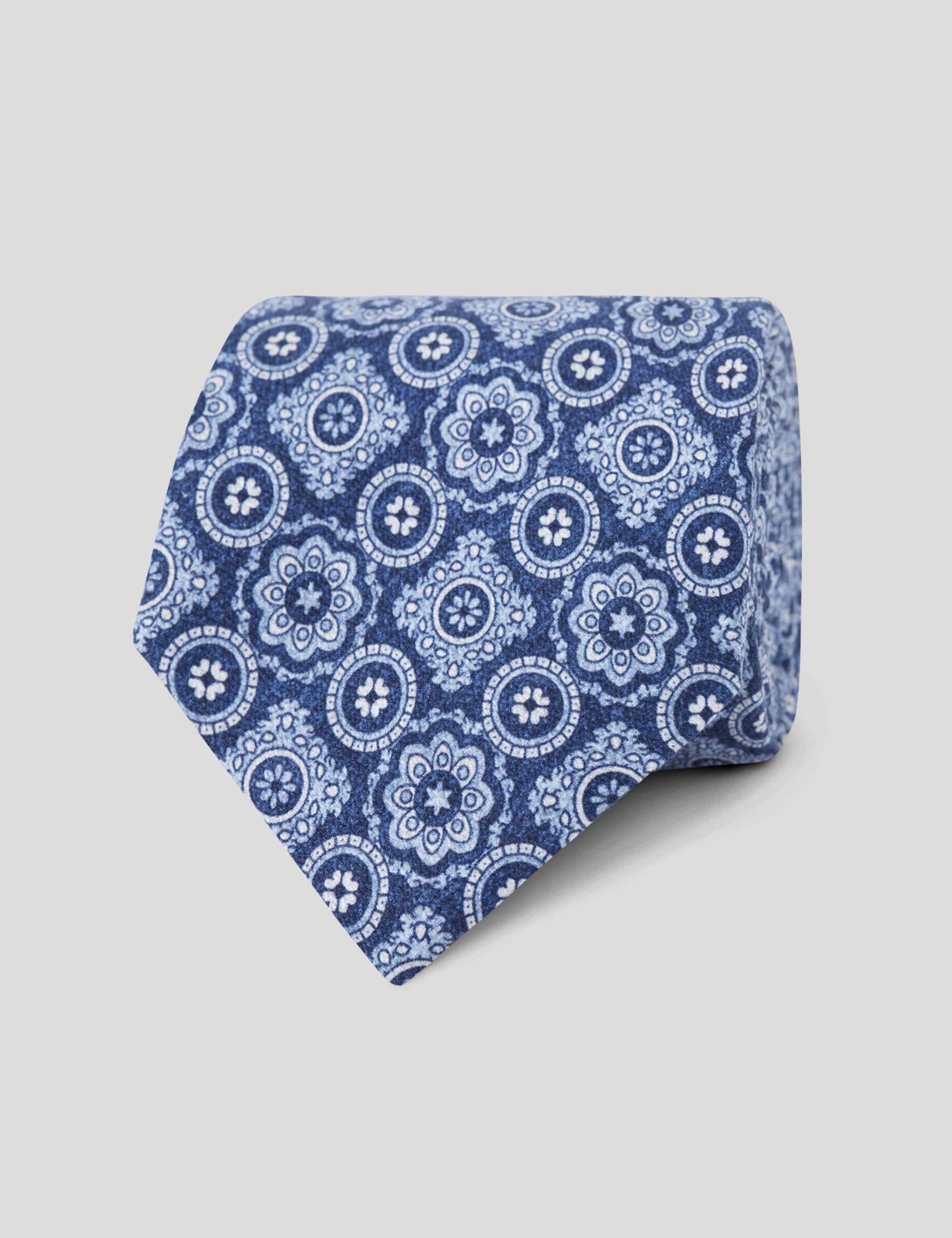 Medallion Pure Silk Tie 1 of 2