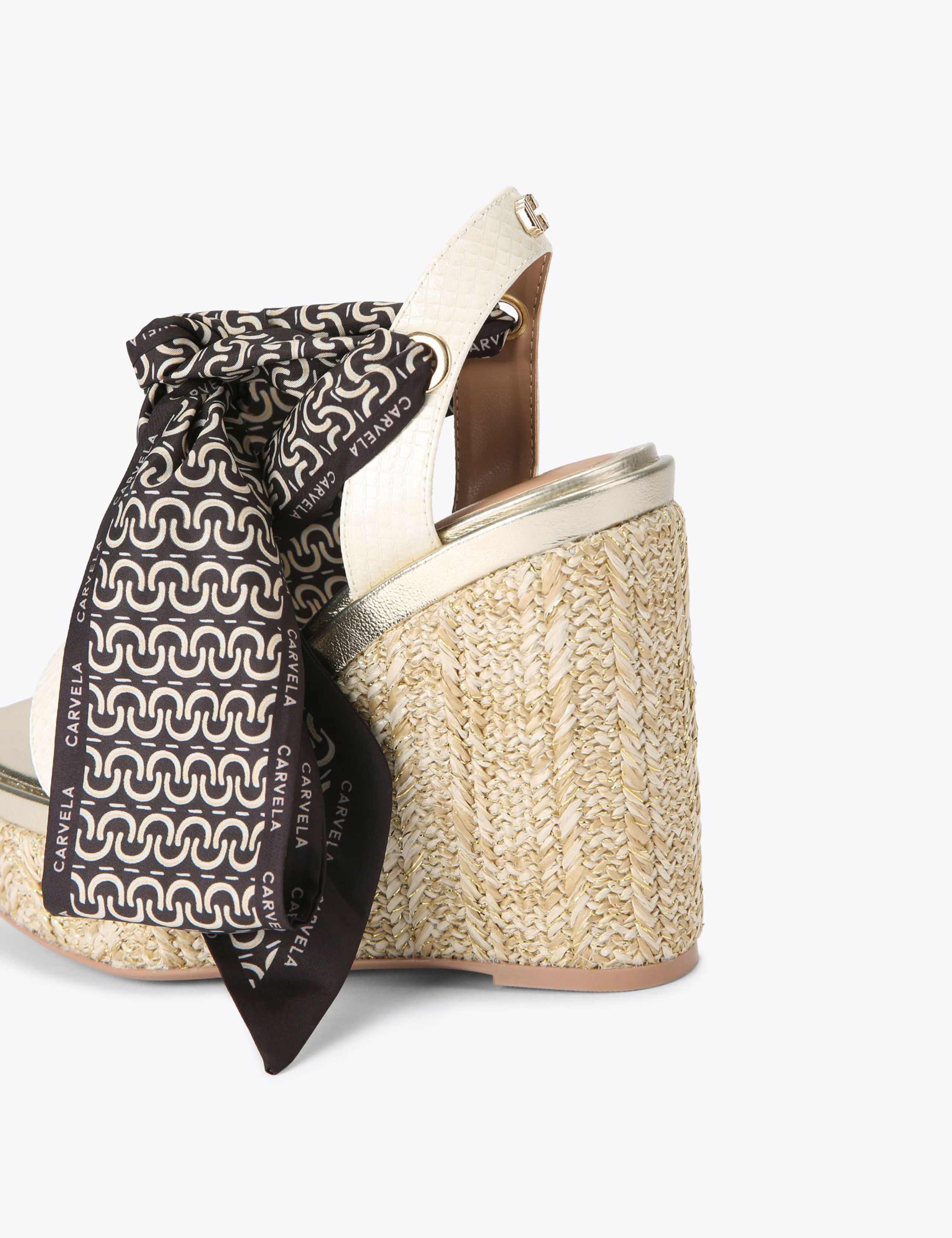 Scarf Wedge Sandals 4 of 4