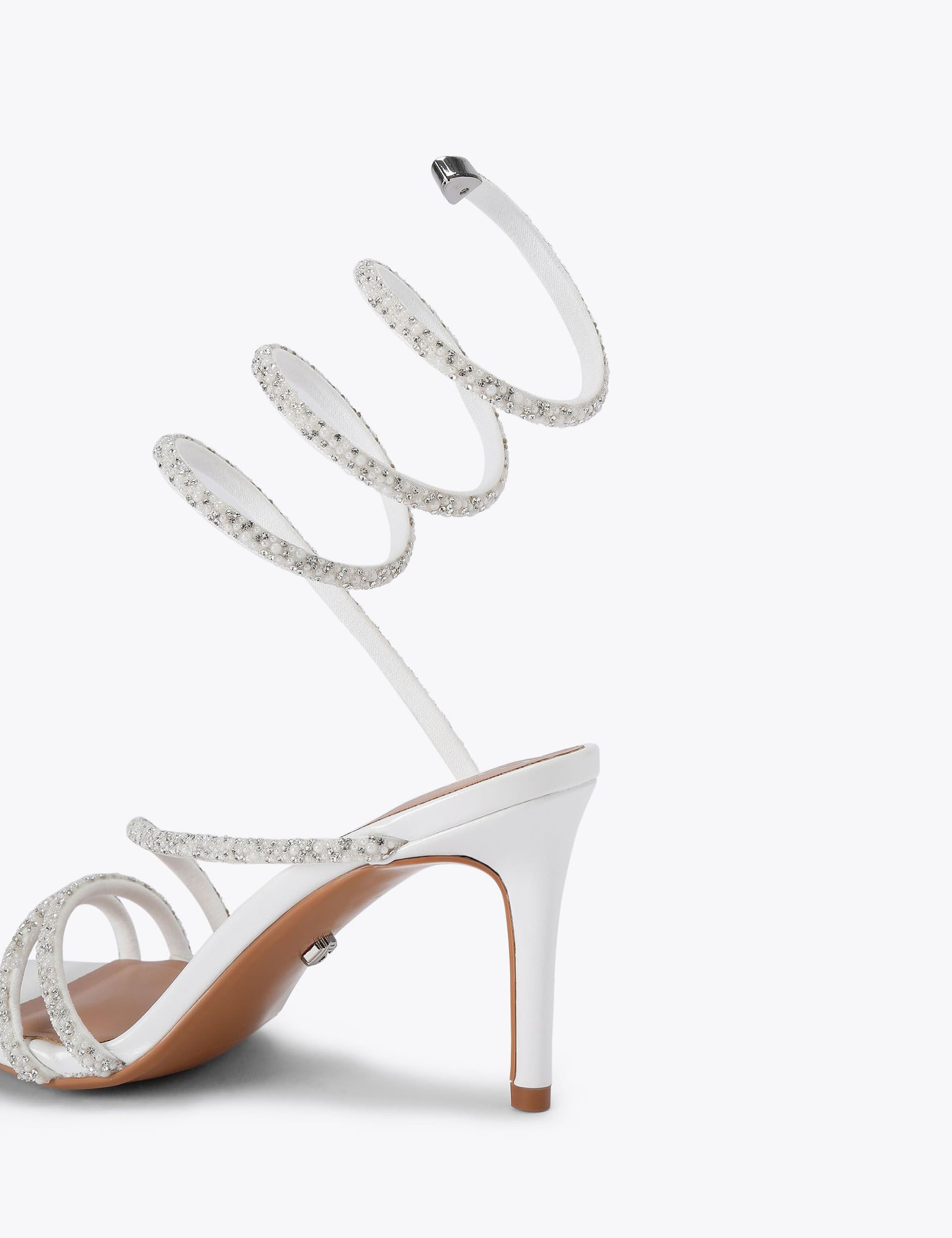 Embellished Spiral Strap Stiletto Heel Sandals 5 of 5