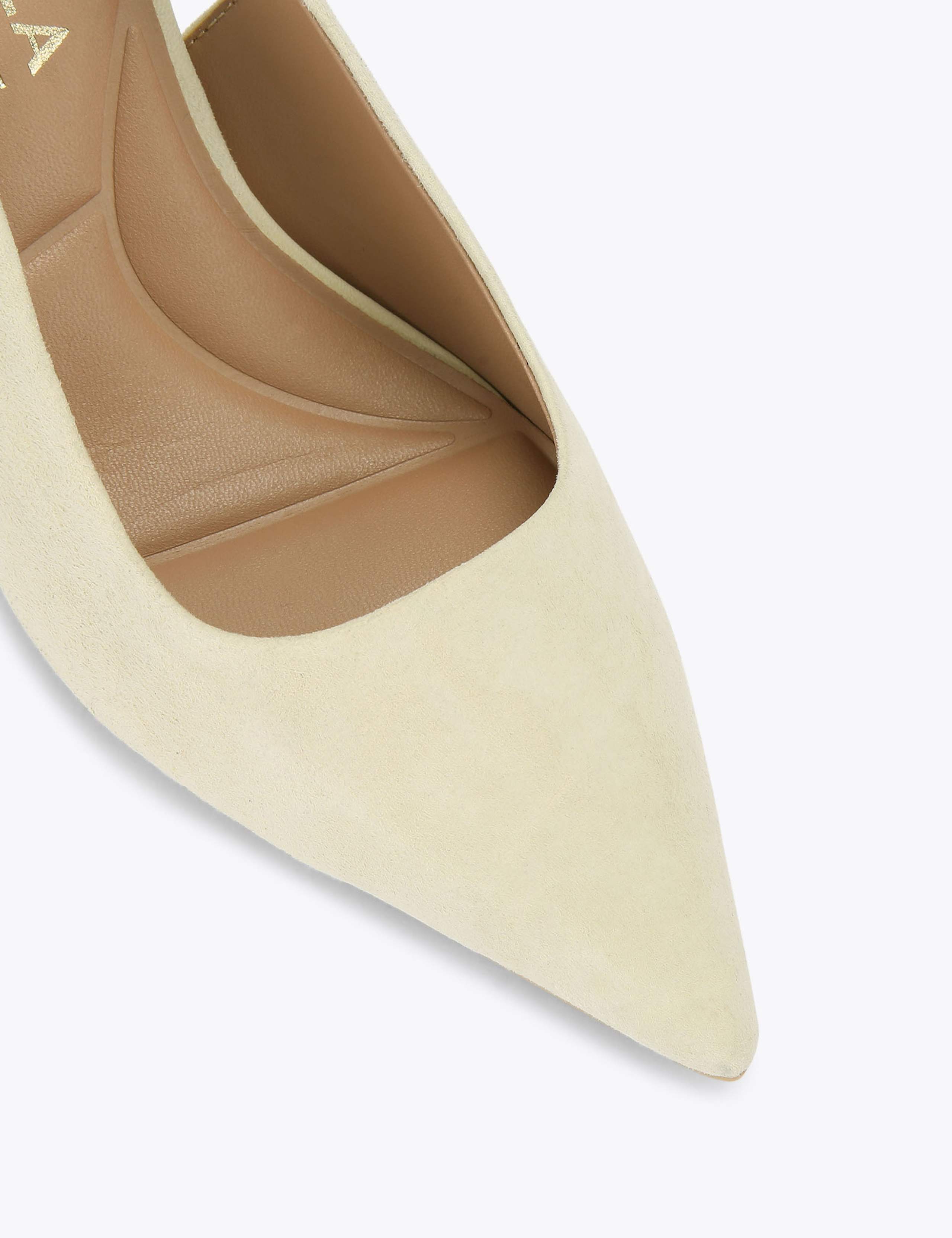 Suede Stiletto Heel Slingback Shoes 4 of 4