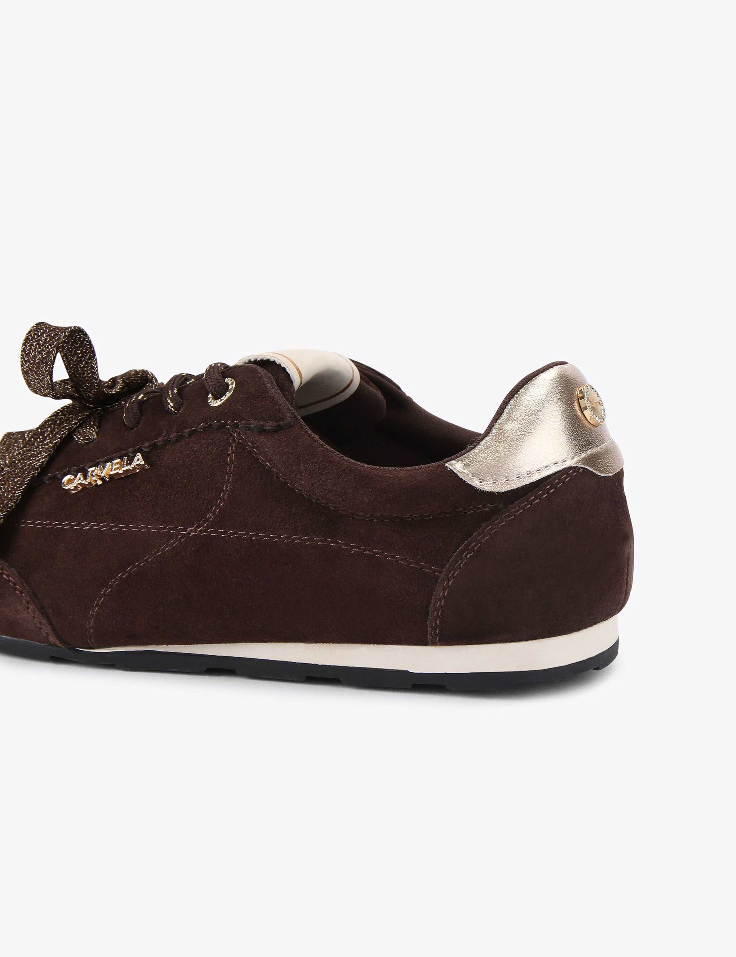 Suede Double Lace Up Trainers 2 of 4