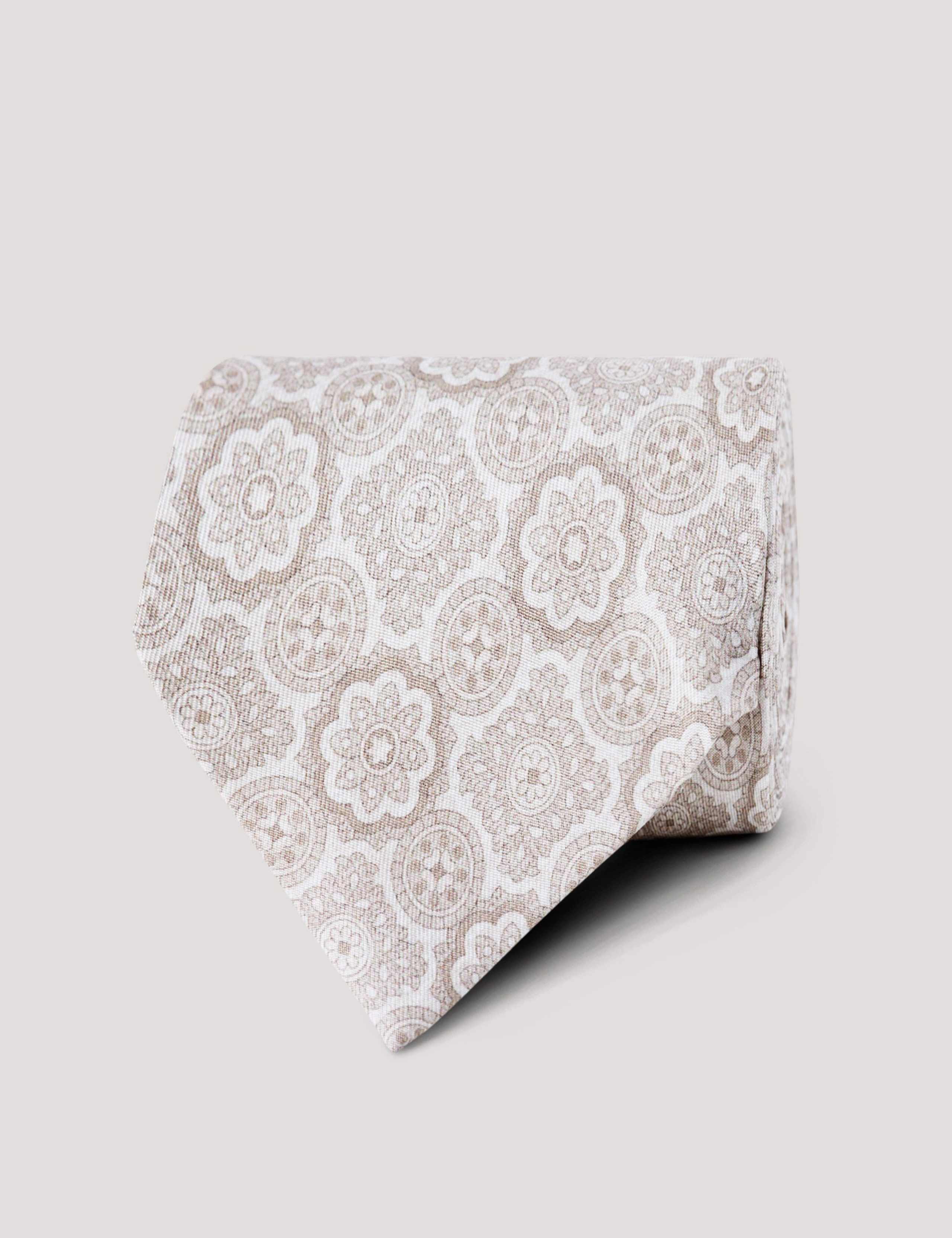 Medallion Print Pure SilkTie 2 of 2