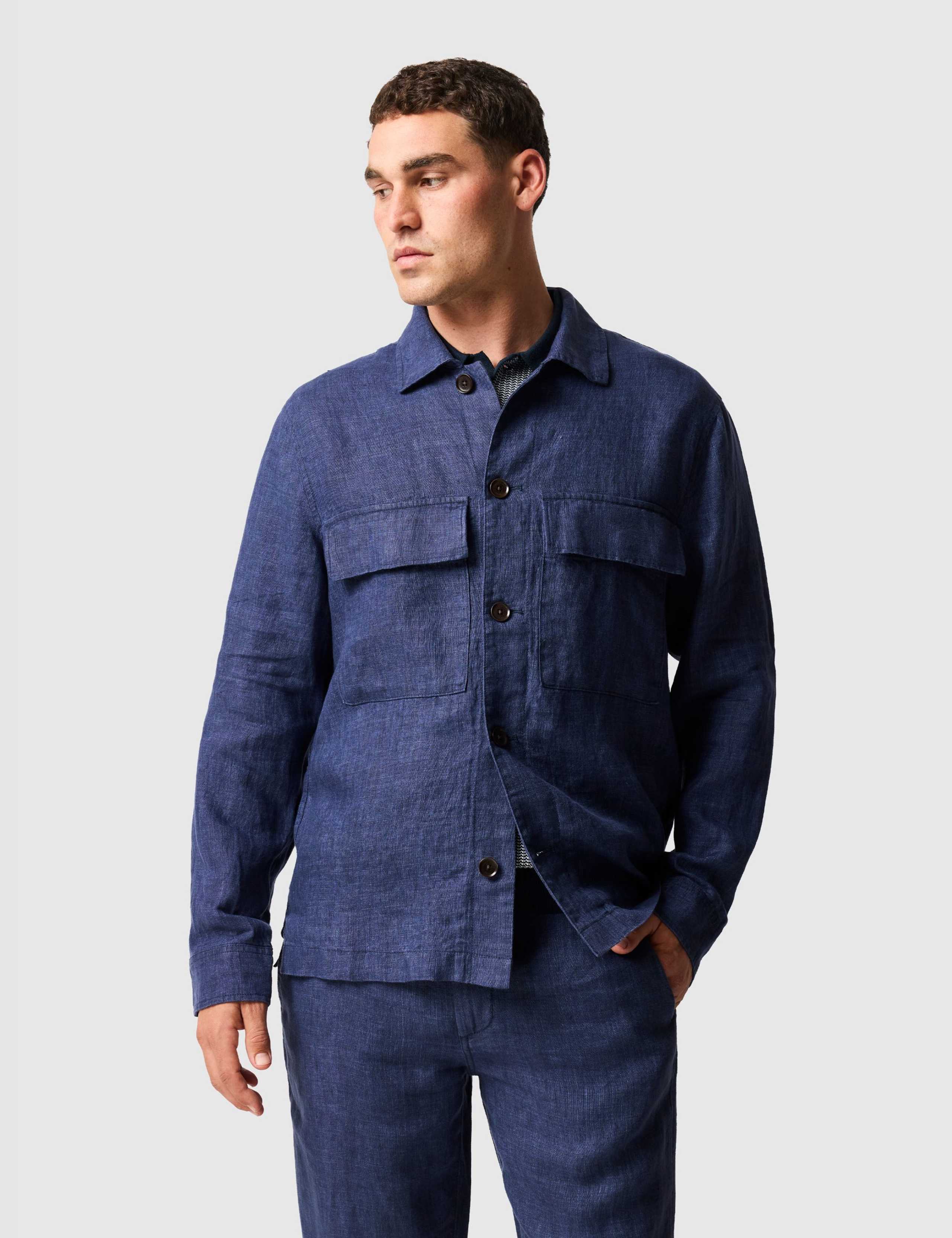 West Island Pure Linen Shacket 1 of 6