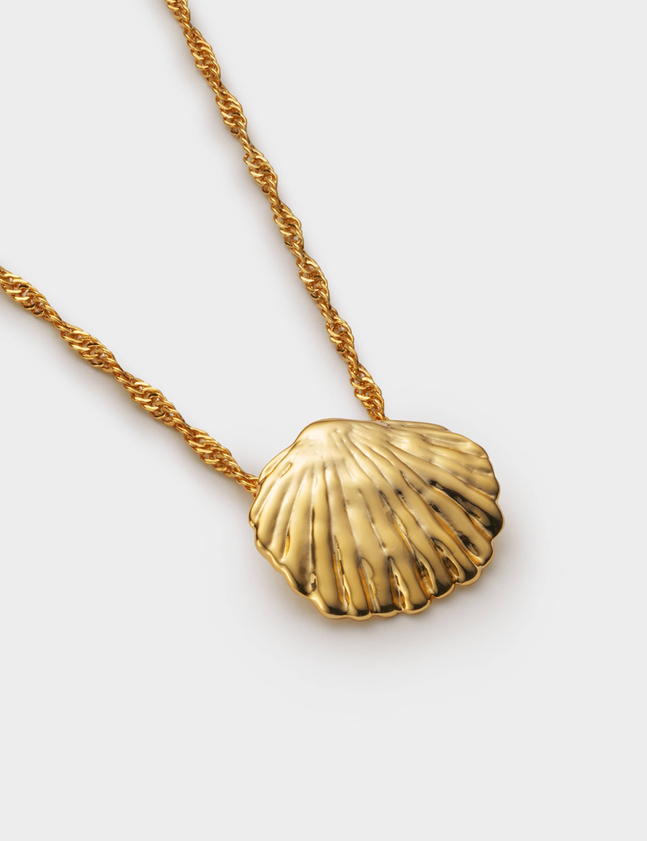Gold Plated Shell Necklace 1 of 3