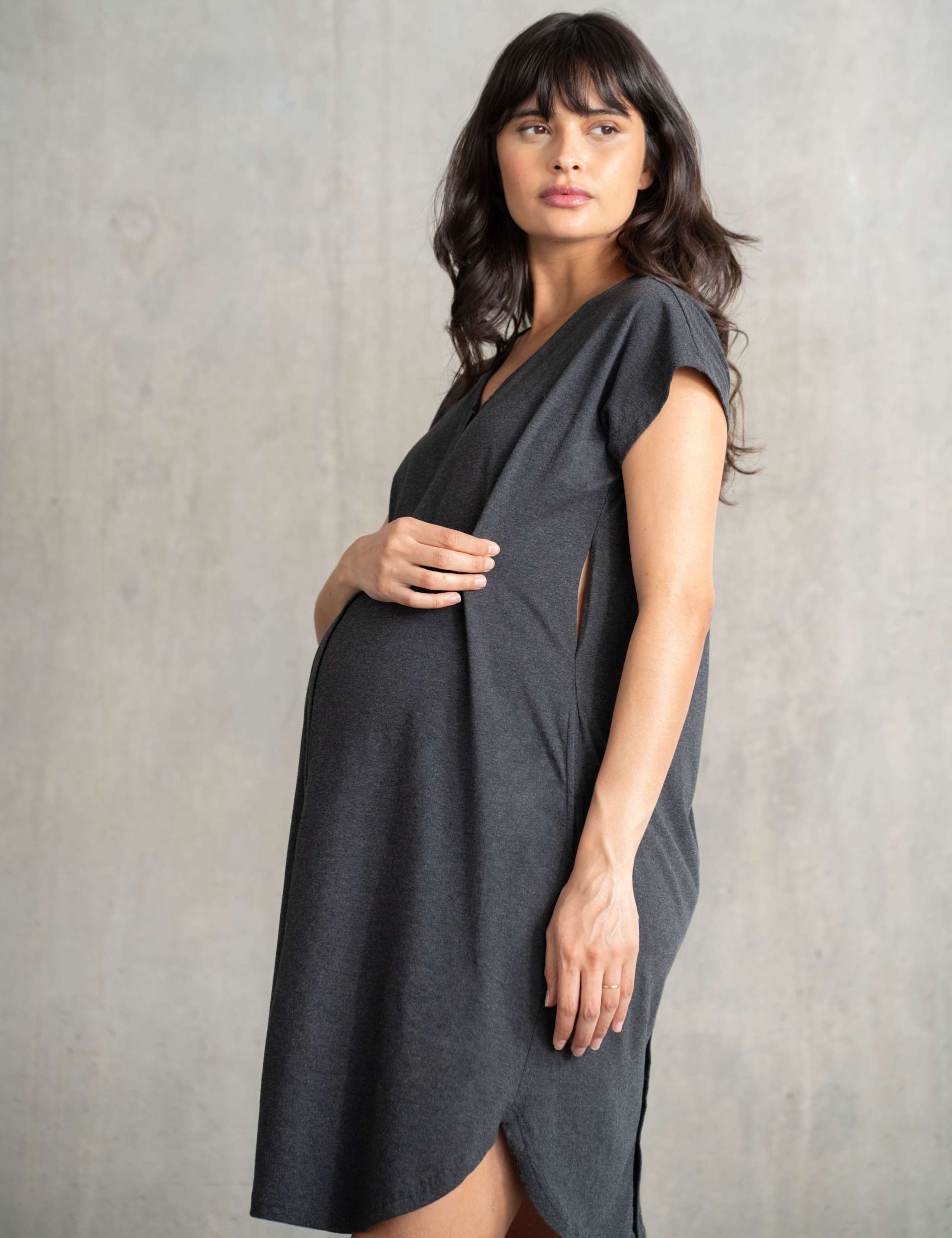 Maternity Pure Cotton Birthing Gown 3 of 4