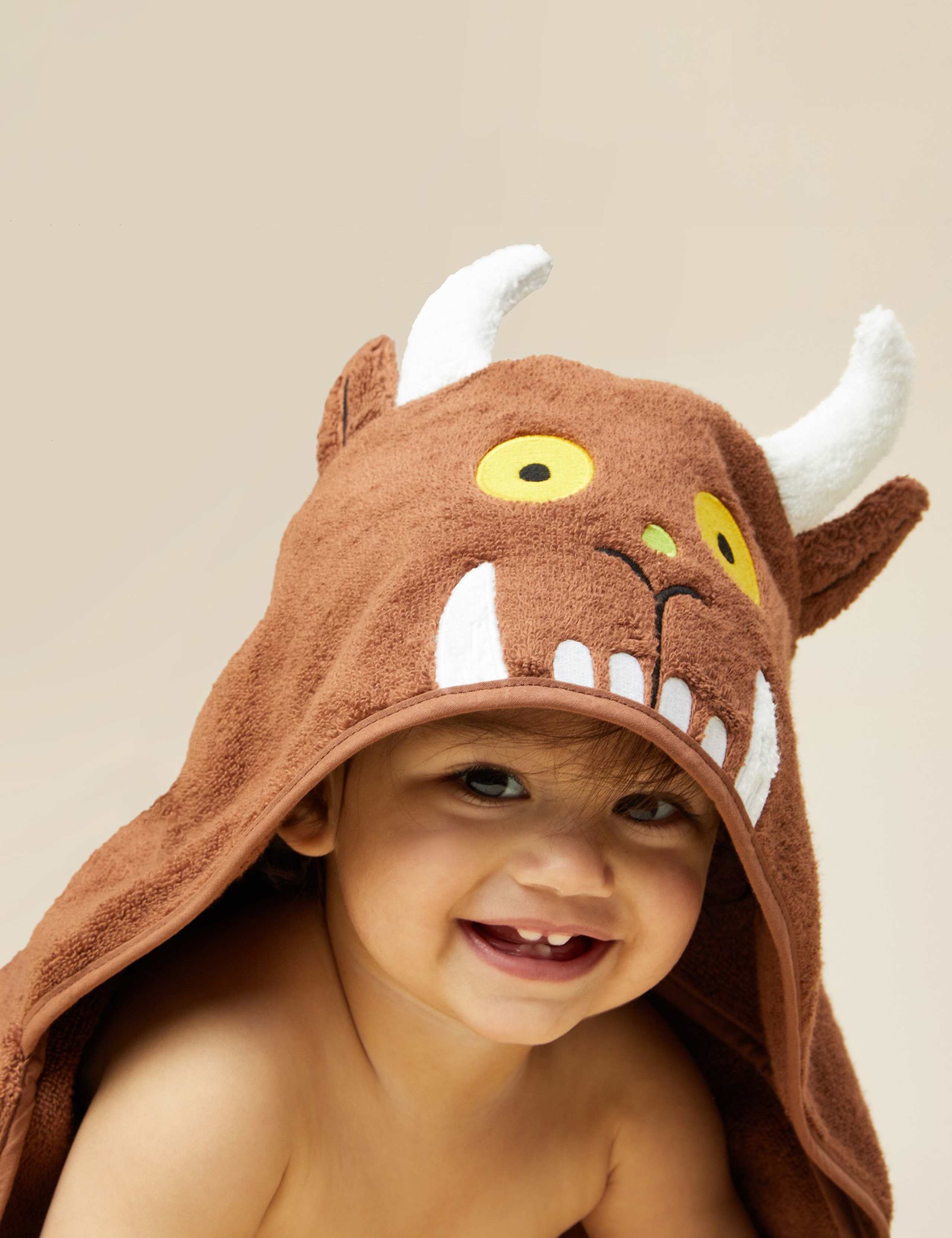 Pure Cotton Gruffalo Hooded Towel 6 of 6