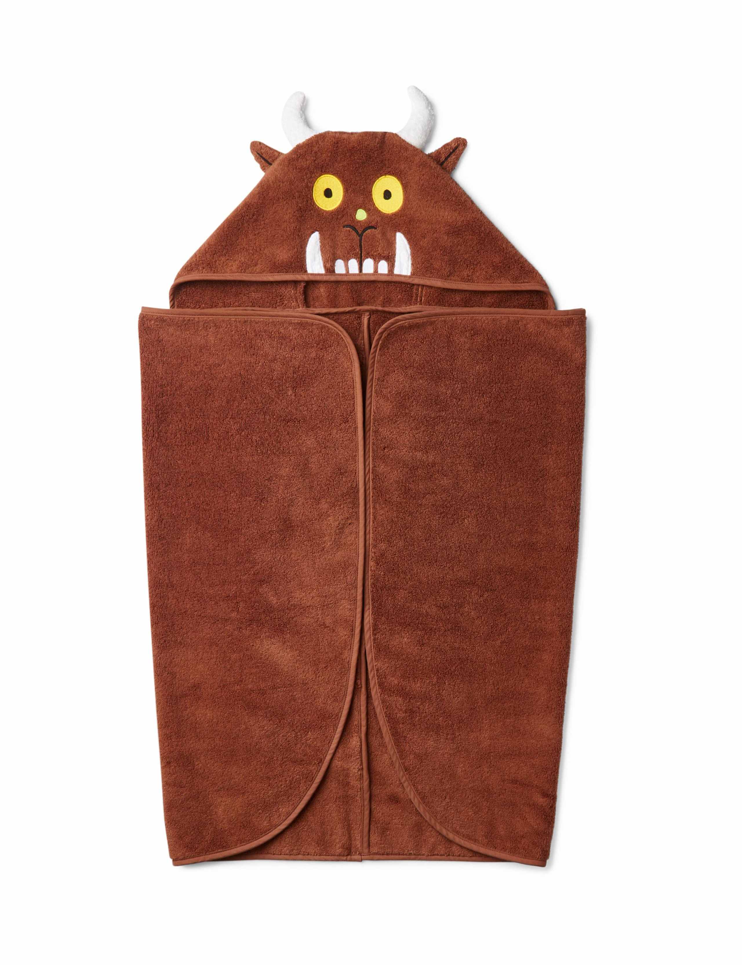 Pure Cotton Gruffalo Hooded Towel 2 of 6