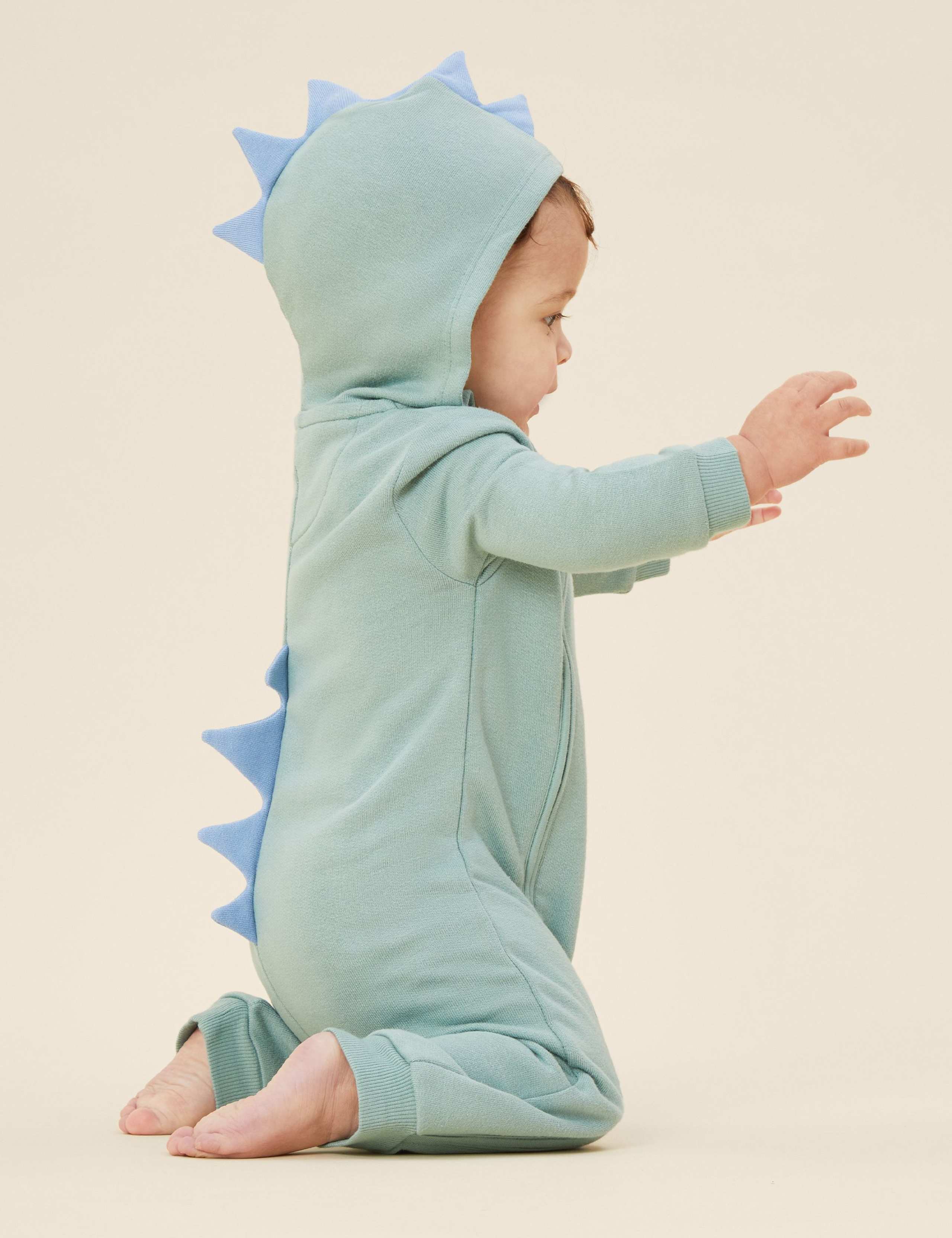 Cotton Blend Dinosaur Spike Onesie (3 Mths-3 Yrs) 4 of 4