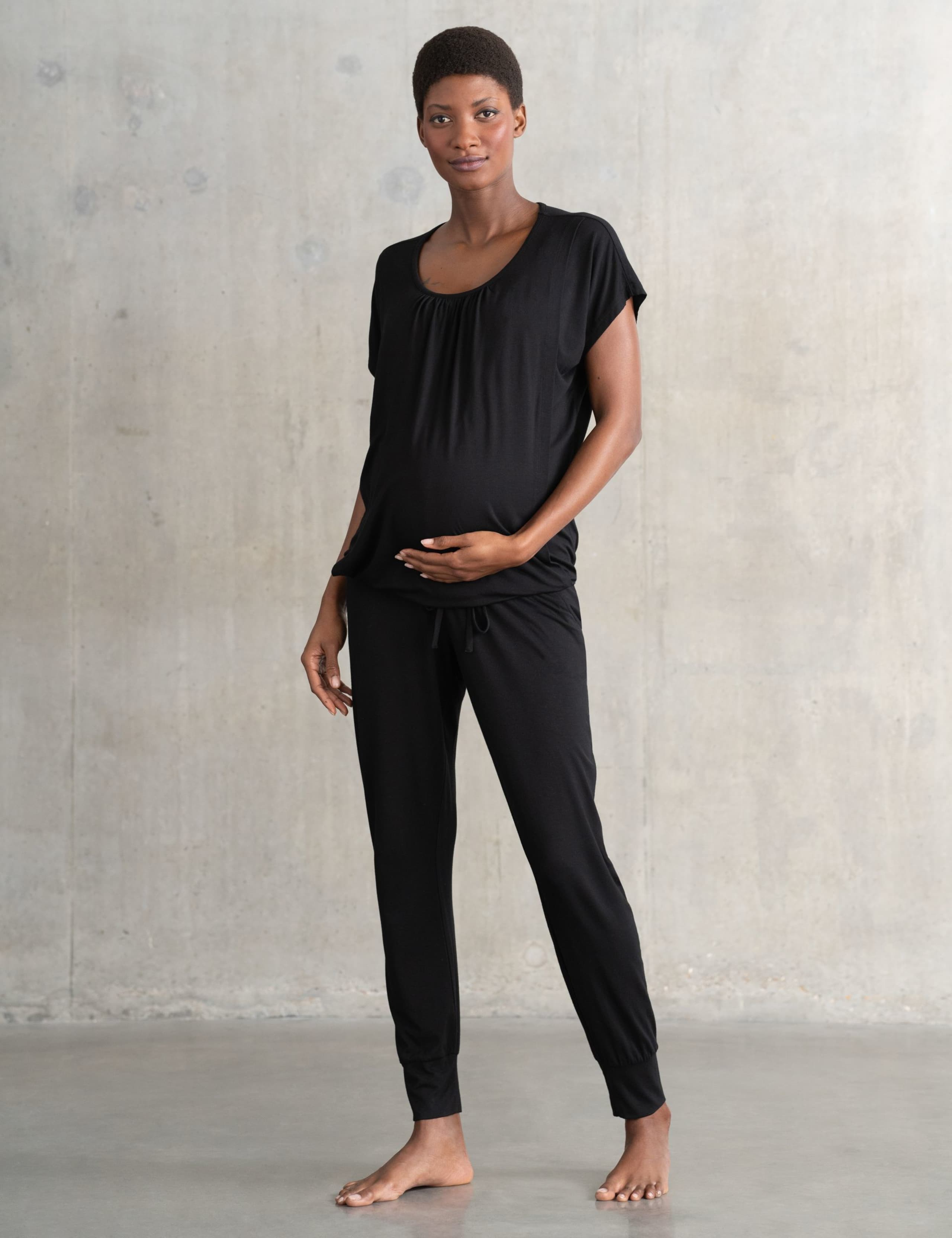 Maternity 2pc Jersey Loungewear Set 1 of 8