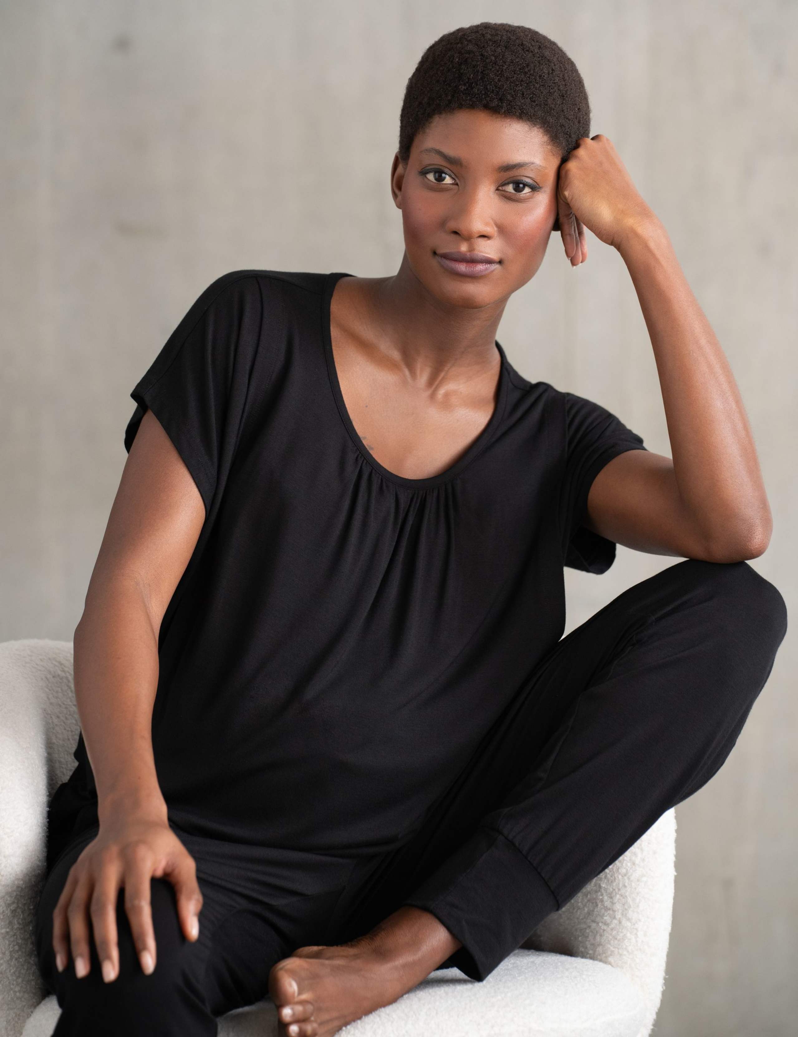 Maternity 2pc Jersey Loungewear Set 2 of 8