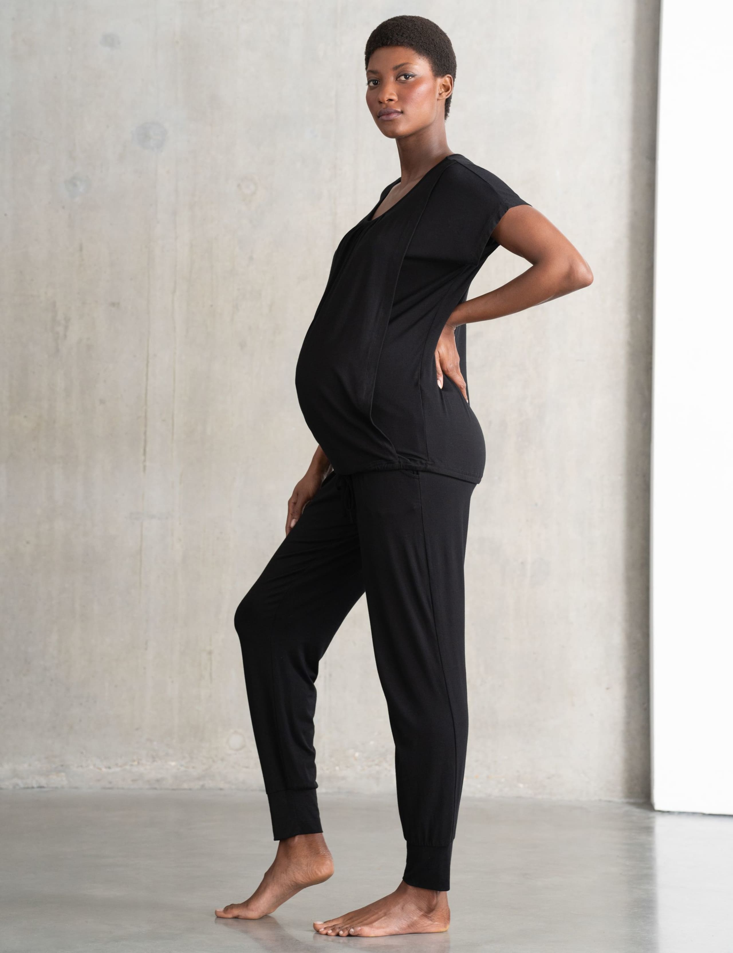 Maternity 2pc Jersey Loungewear Set 7 of 8