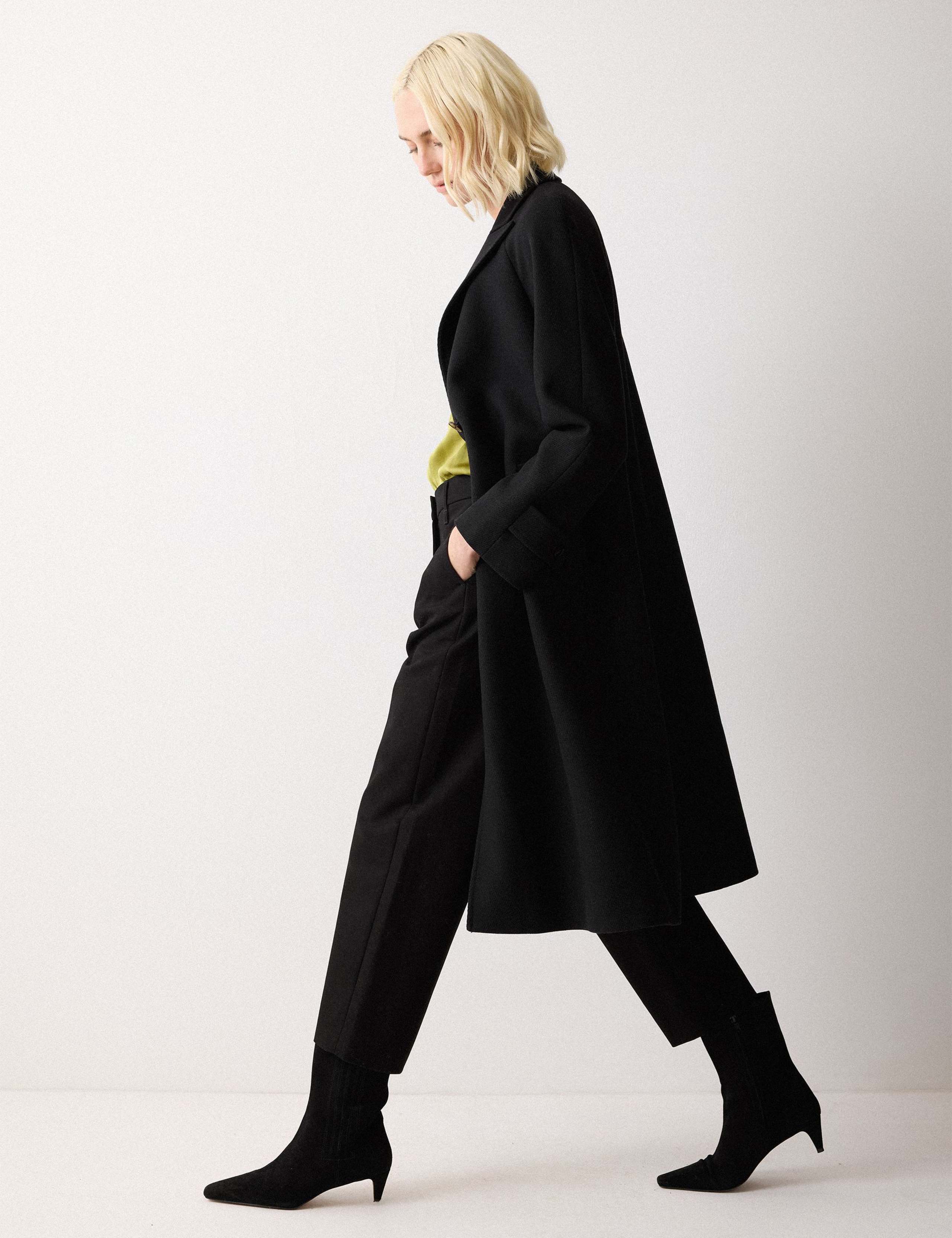 Pure Cotton Straight Leg Cropped Trousers 3 of 6