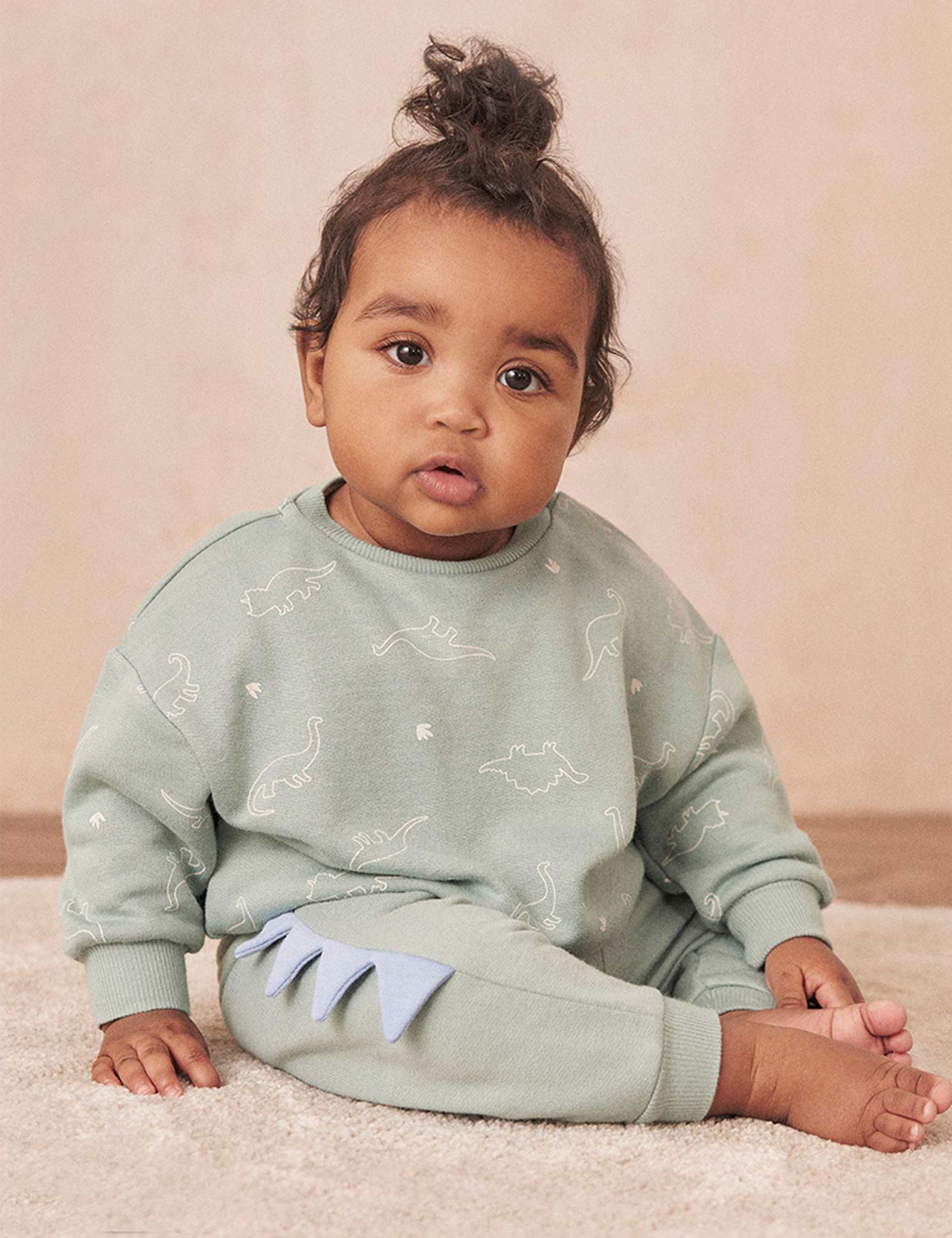 Cotton Blend Dinosaur Sweatshirt (6 Mths-5 Yrs) 2 of 2