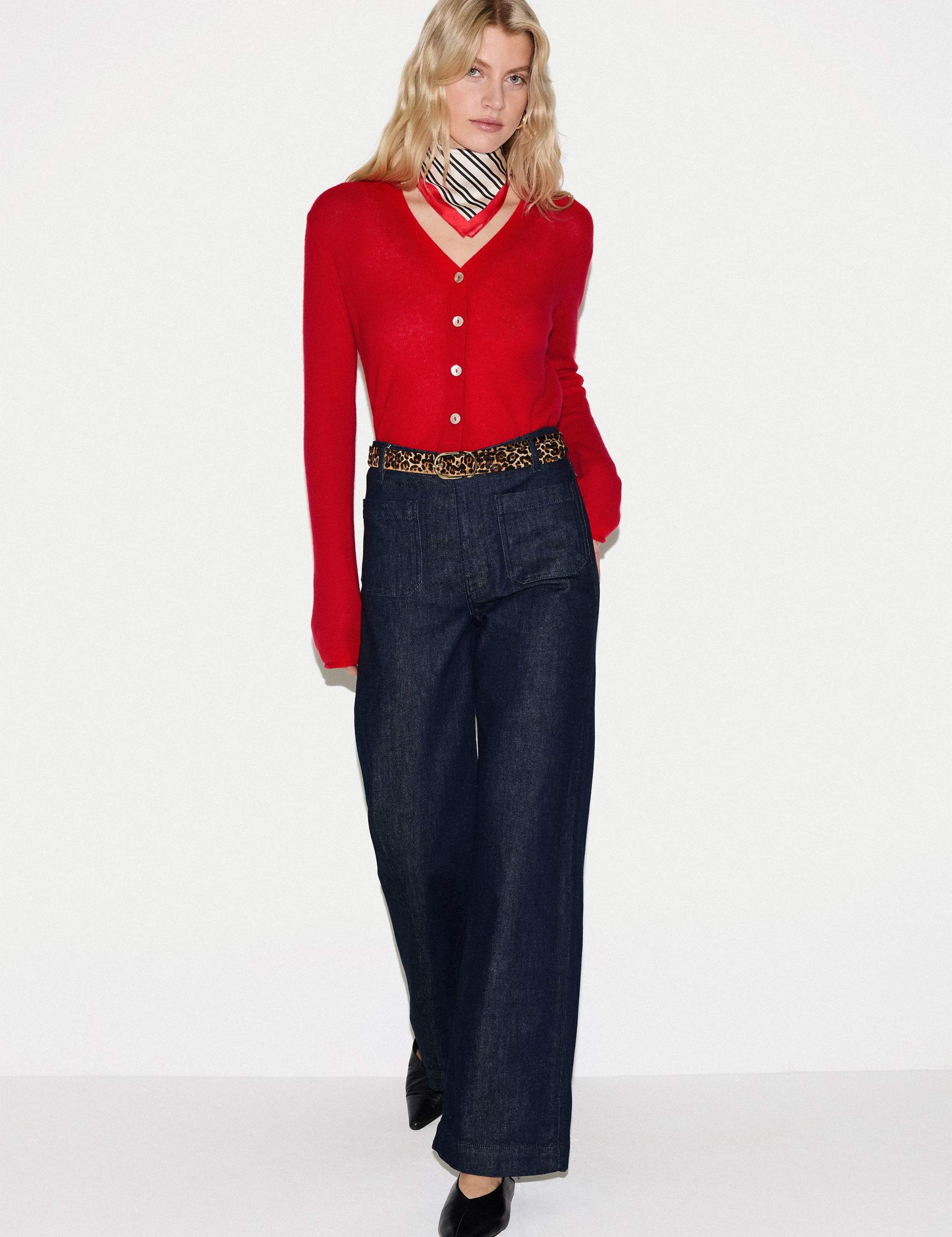 Cashmere Blend V-Neck Cardigan 3 of 6