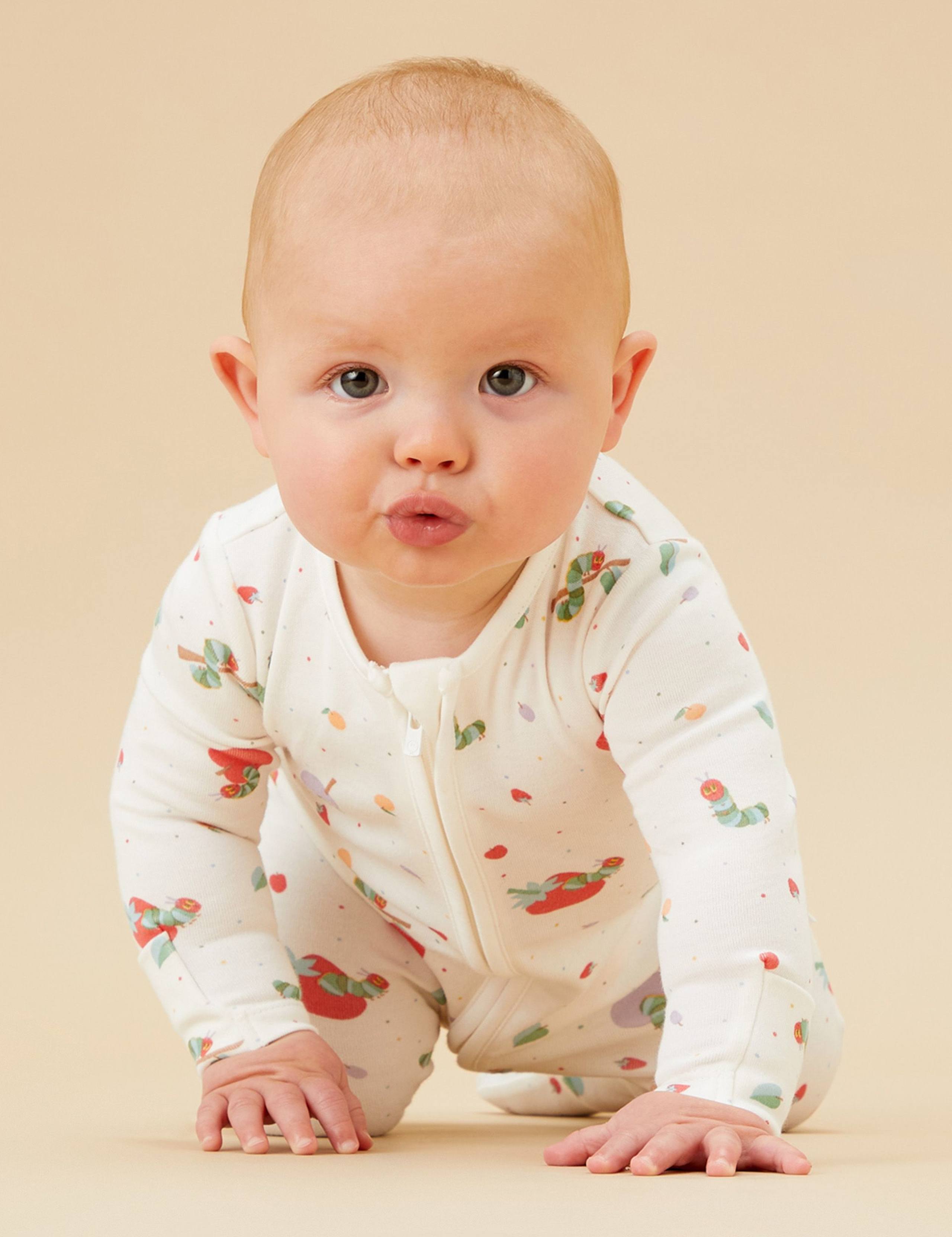Cotton Blend Very Hungry Caterpillar™ Sleepsuit (0-24 Mths) 1 of 3